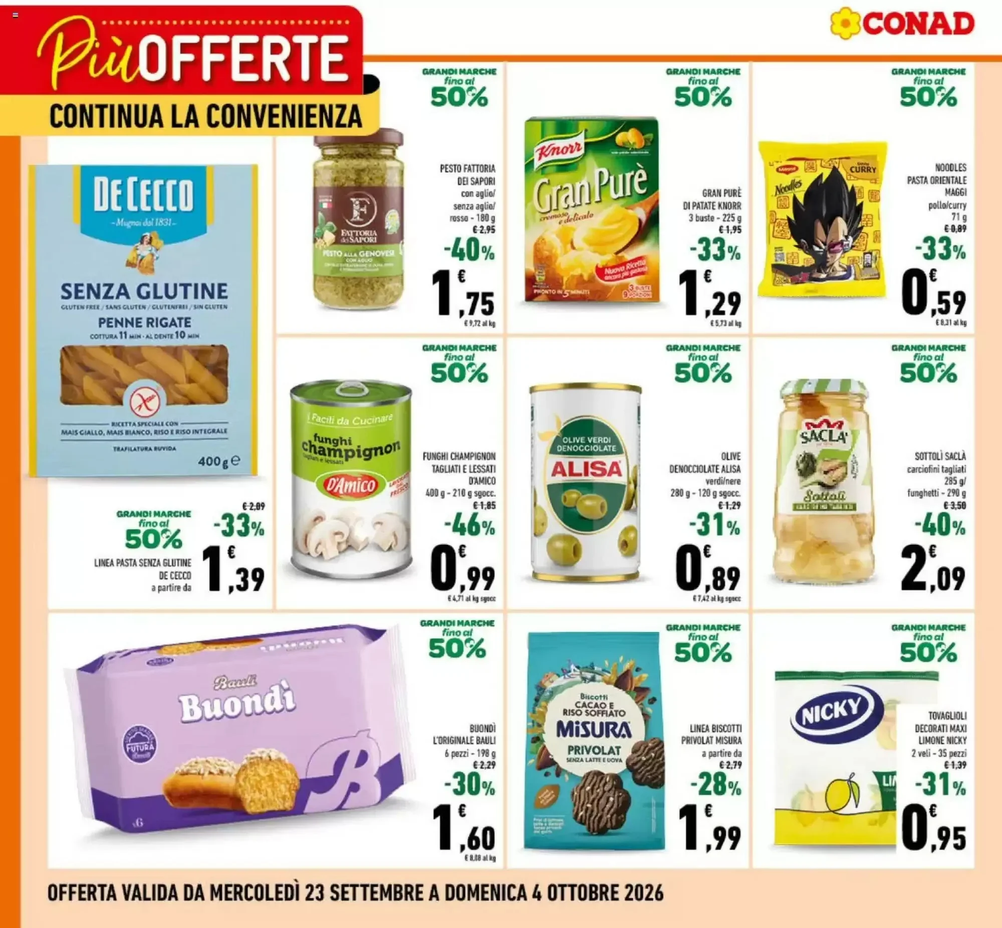 Copertina Conad - Volantino Conad