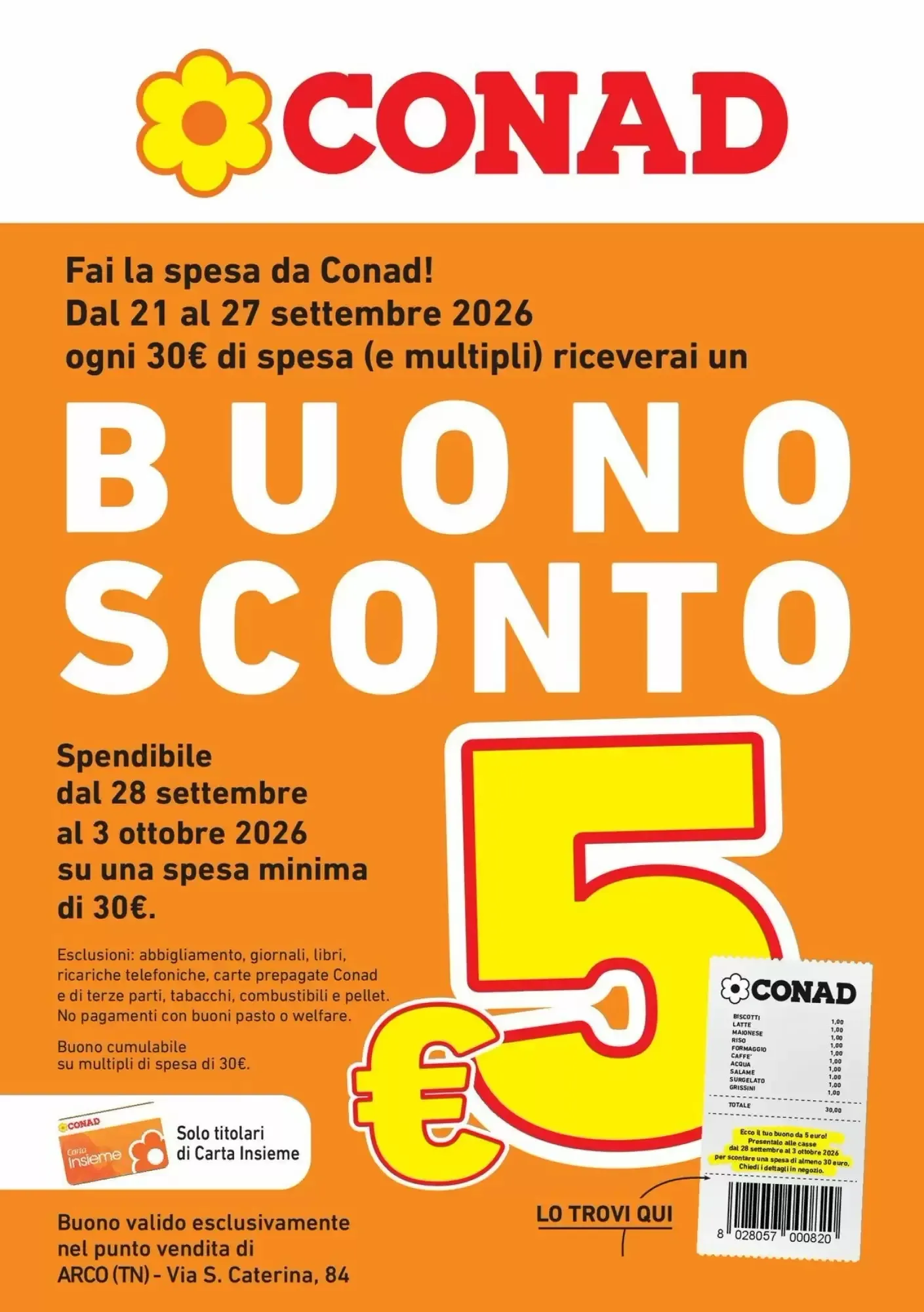 Copertina Conad - Volantino Conad