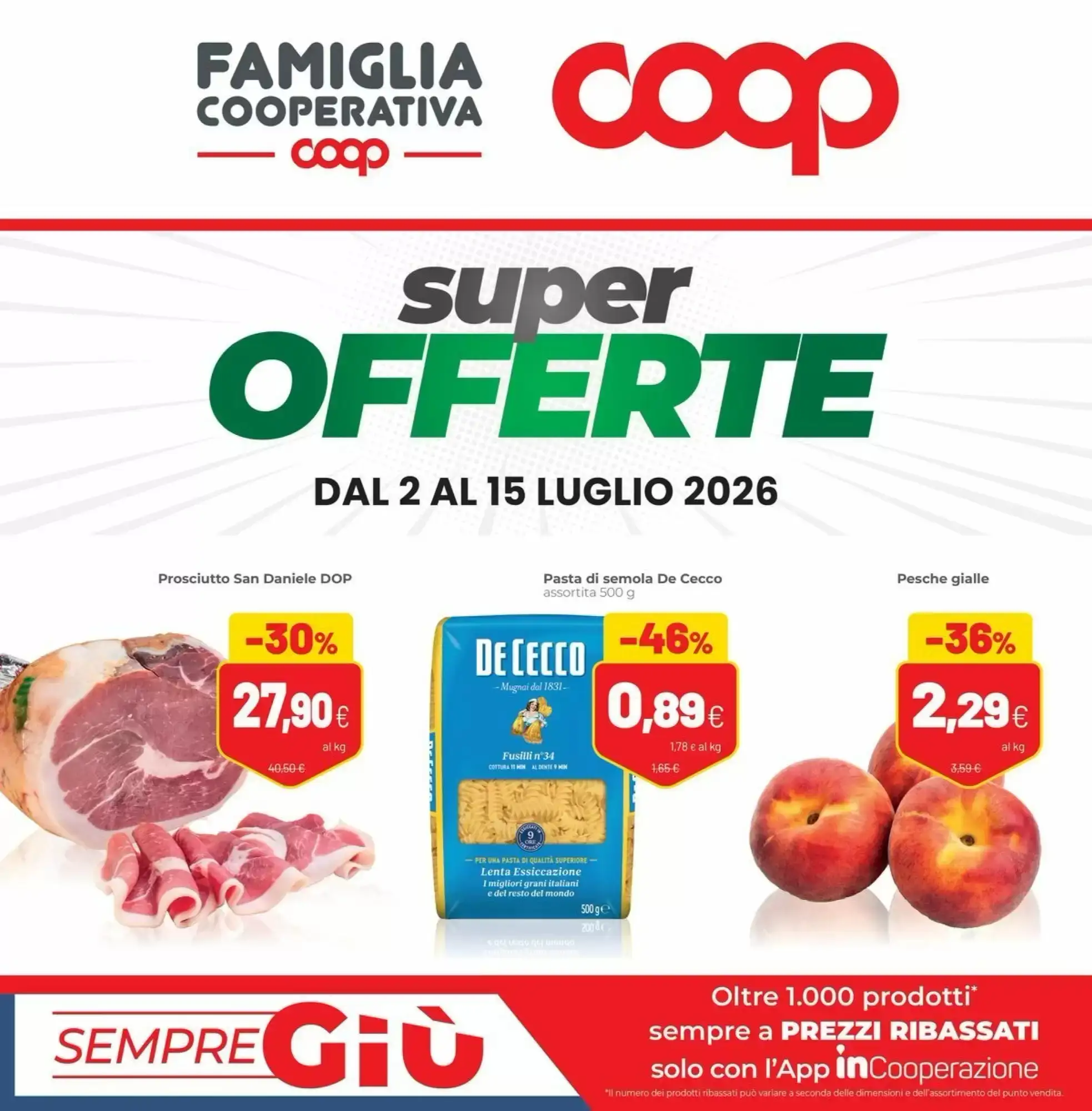Copertina Coop Famiglia Cooperativa - Volantino Coop Famiglia Cooperativa