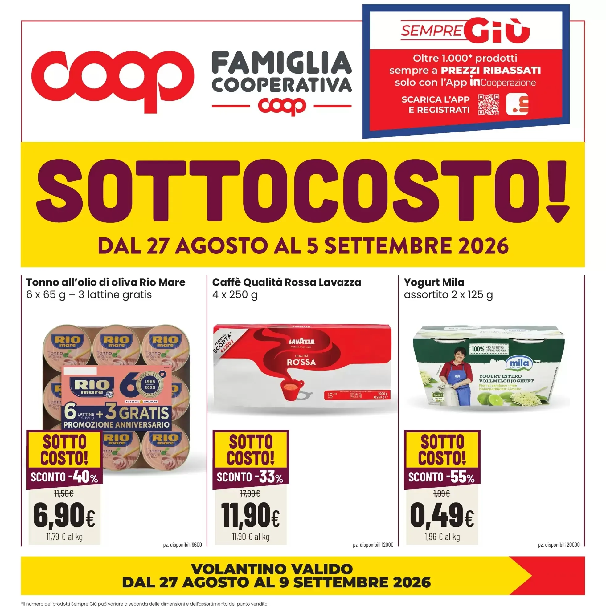 Copertina Coop Famiglia Cooperativa - Volantino Coop Famiglia Cooperativa