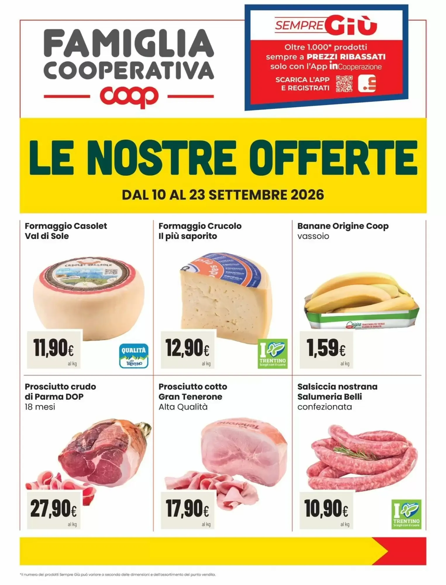 Copertina Coop Famiglia Cooperativa - Volantino Coop Famiglia Cooperativa