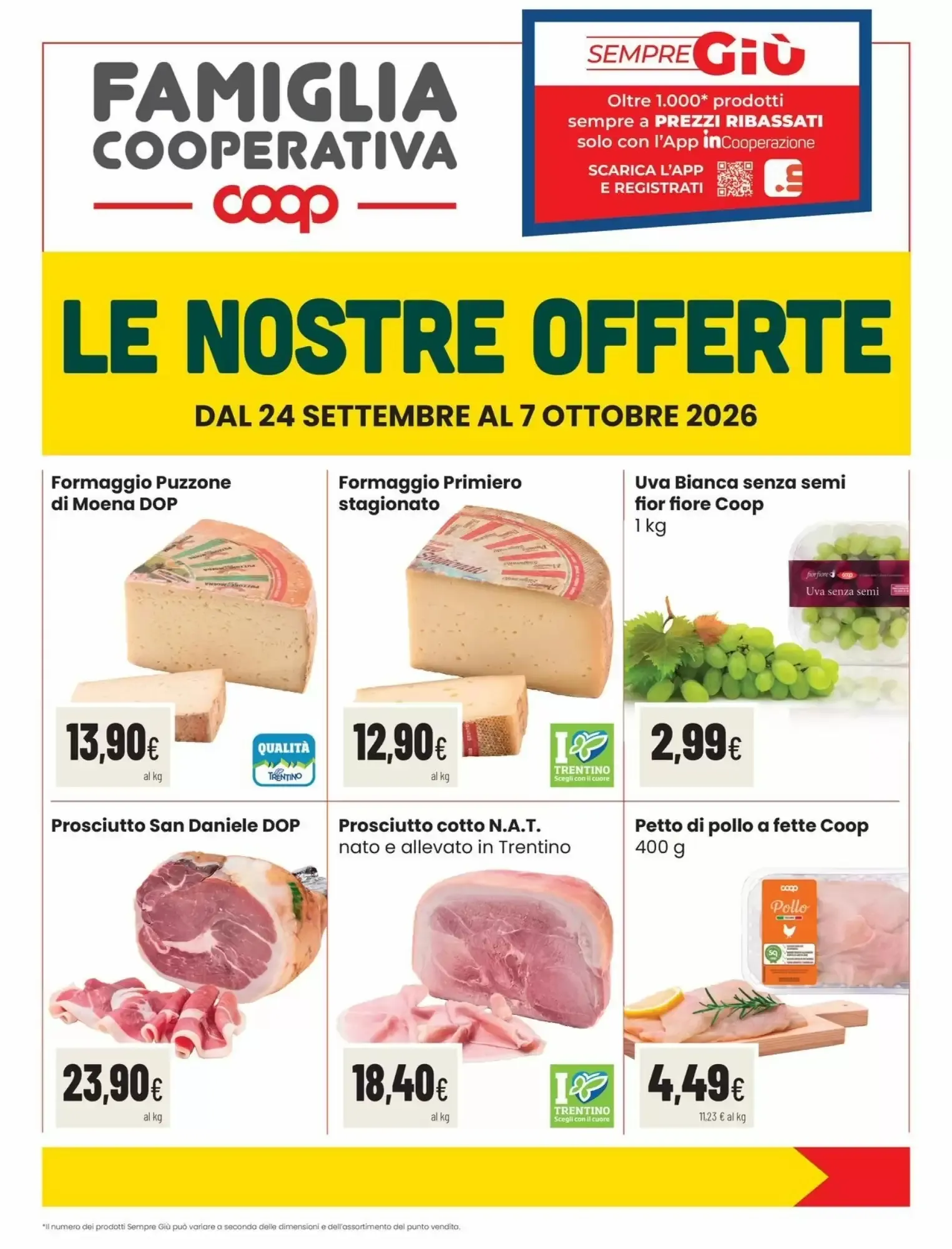 Copertina Coop Famiglia Cooperativa - Volantino Coop Famiglia Cooperativa