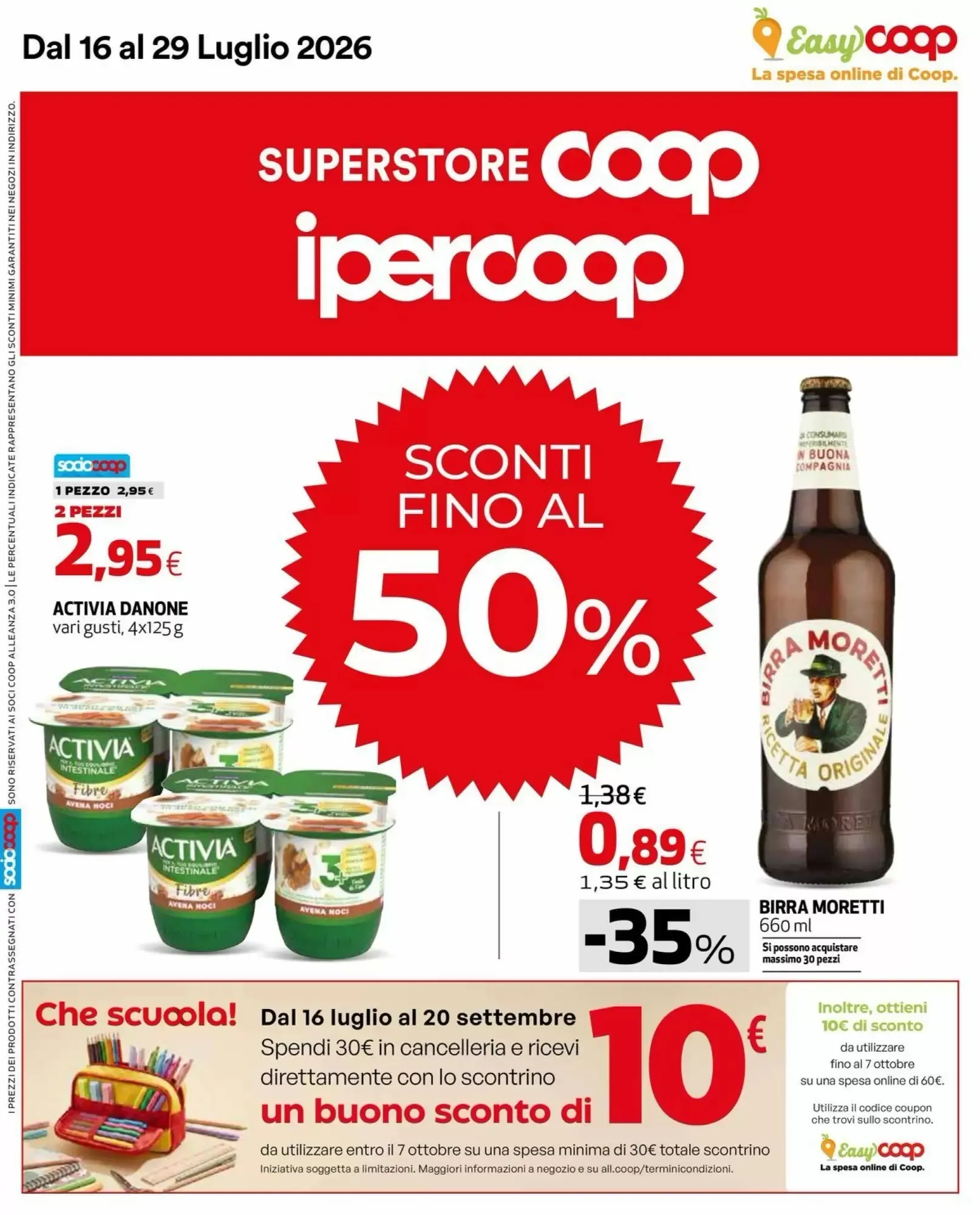 Copertina Coop Master Alleanza 30 - Volantino Coop Master Alleanza 30