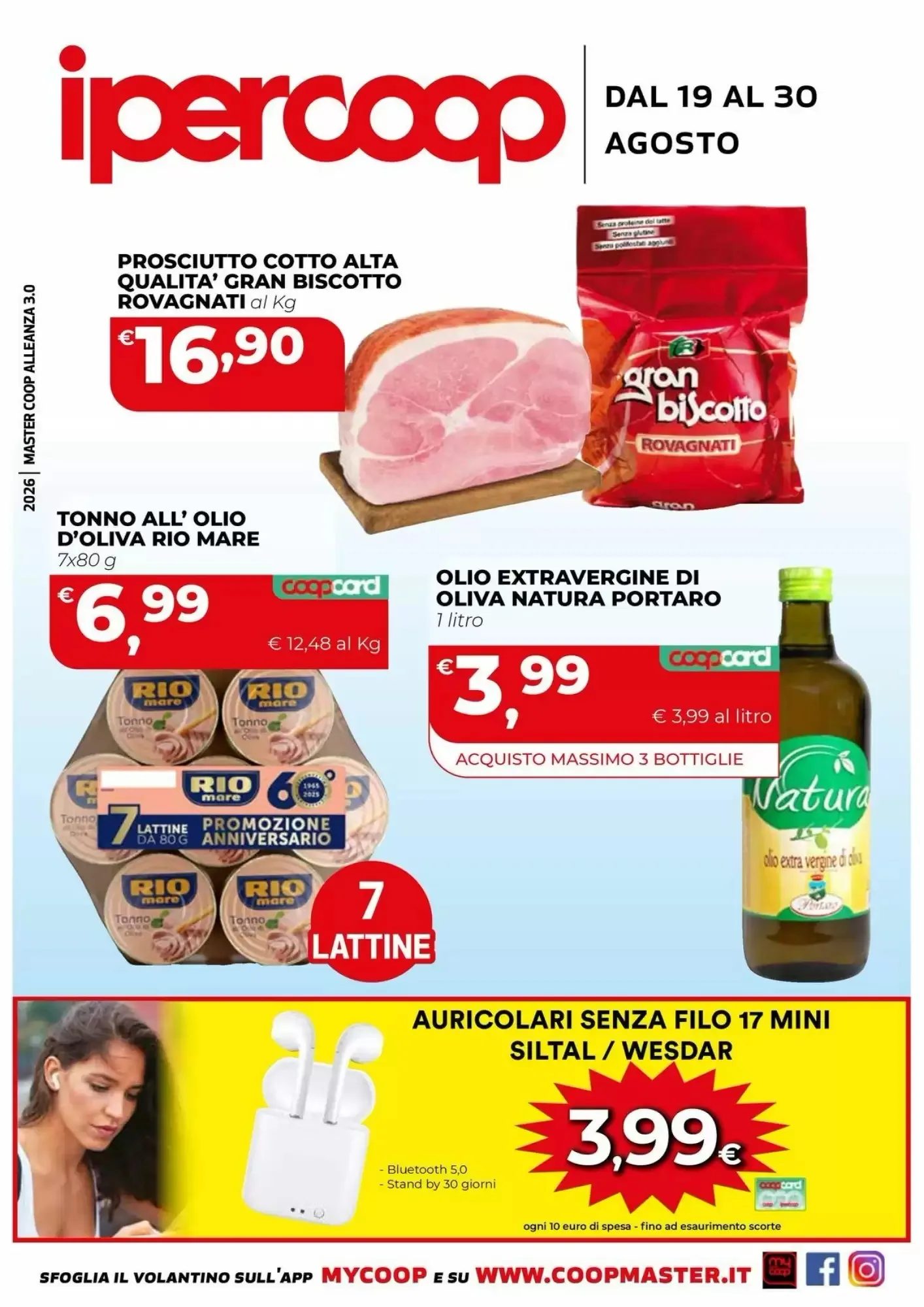 Copertina Coop Master Alleanza 30 - Volantino Coop Master Alleanza 30
