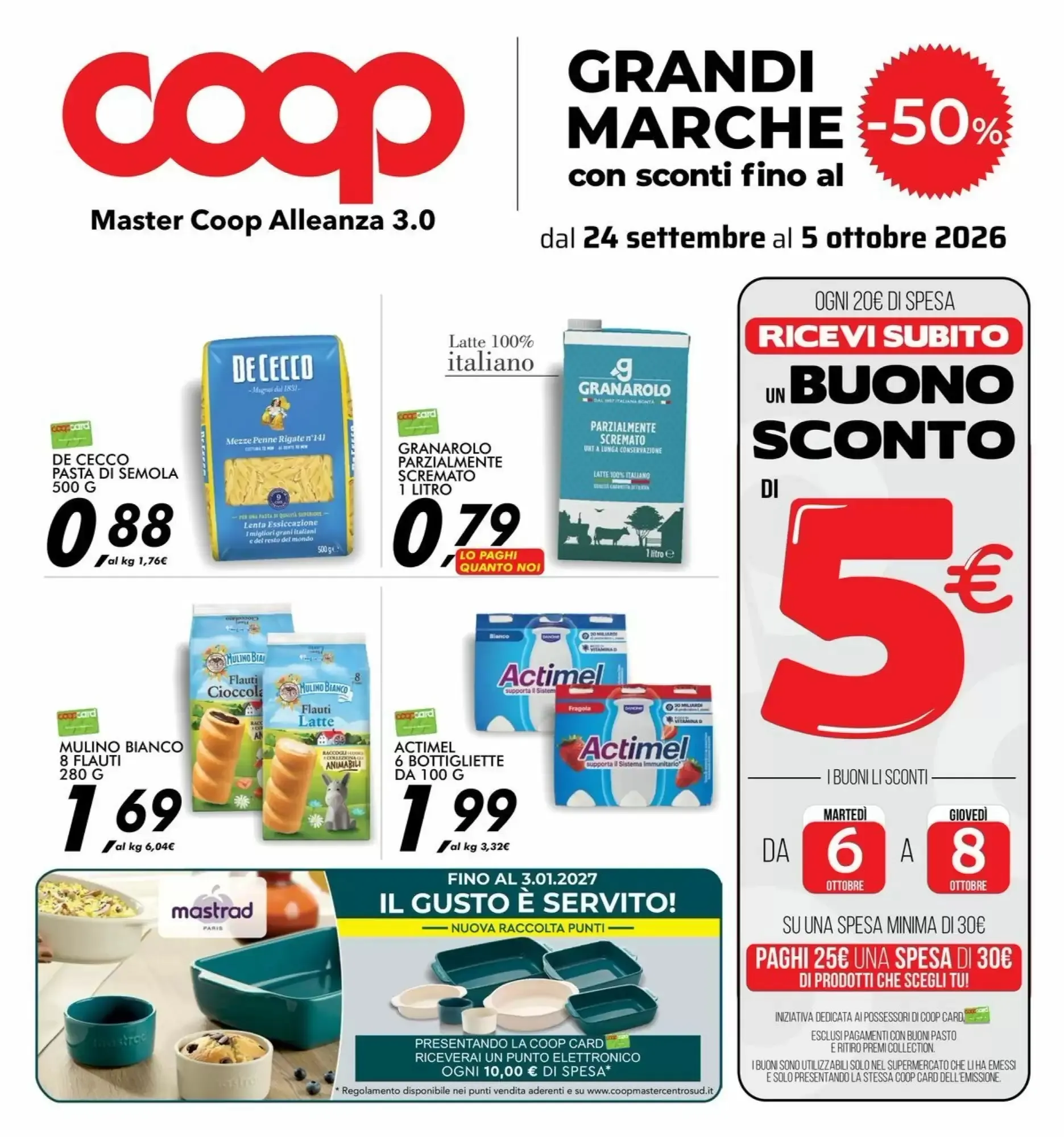 Copertina Coop Master Alleanza 30 - Volantino Coop Master Alleanza 30