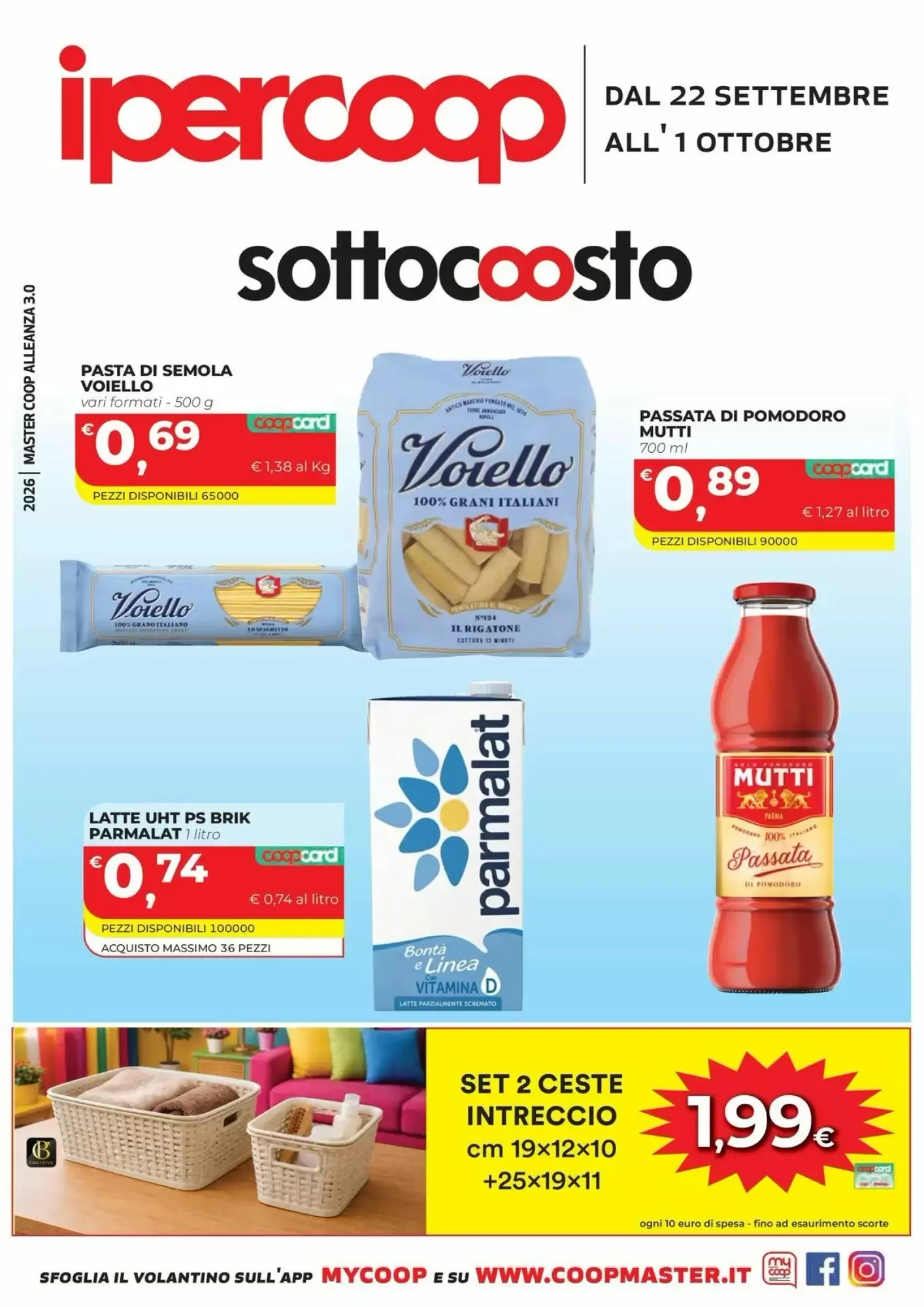 Copertina Coop Master Alleanza 30 - Volantino Coop Master Alleanza 30