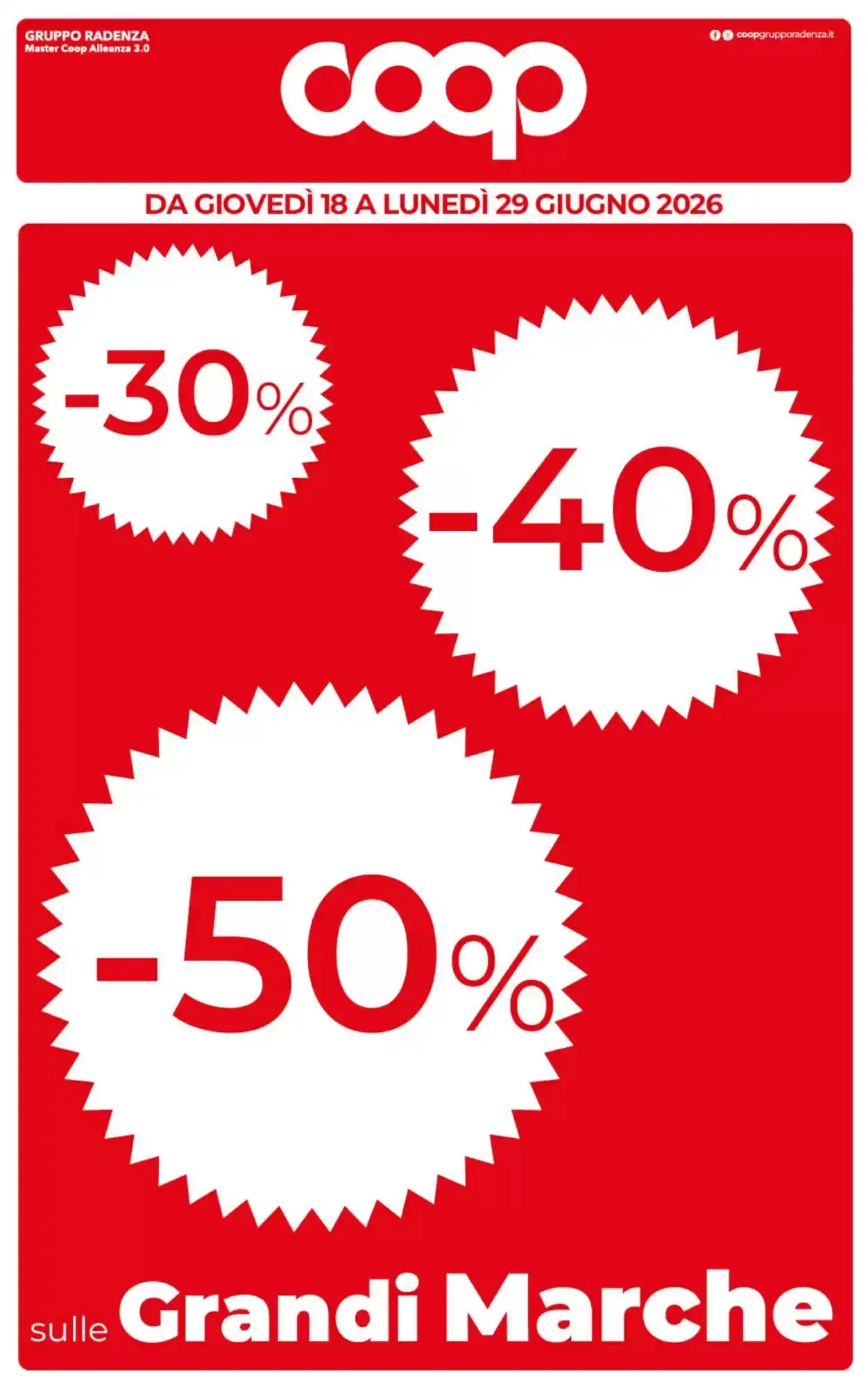Copertina Coop Radenza - Volantino Coop Radenza
