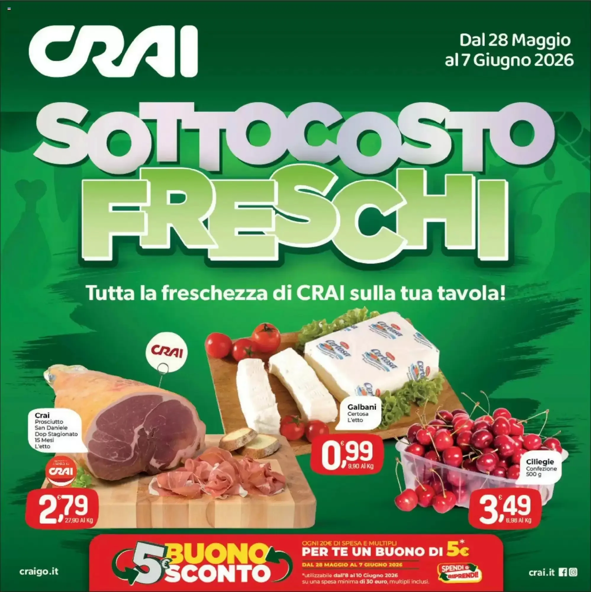 Copertina Crai - Volantino Crai