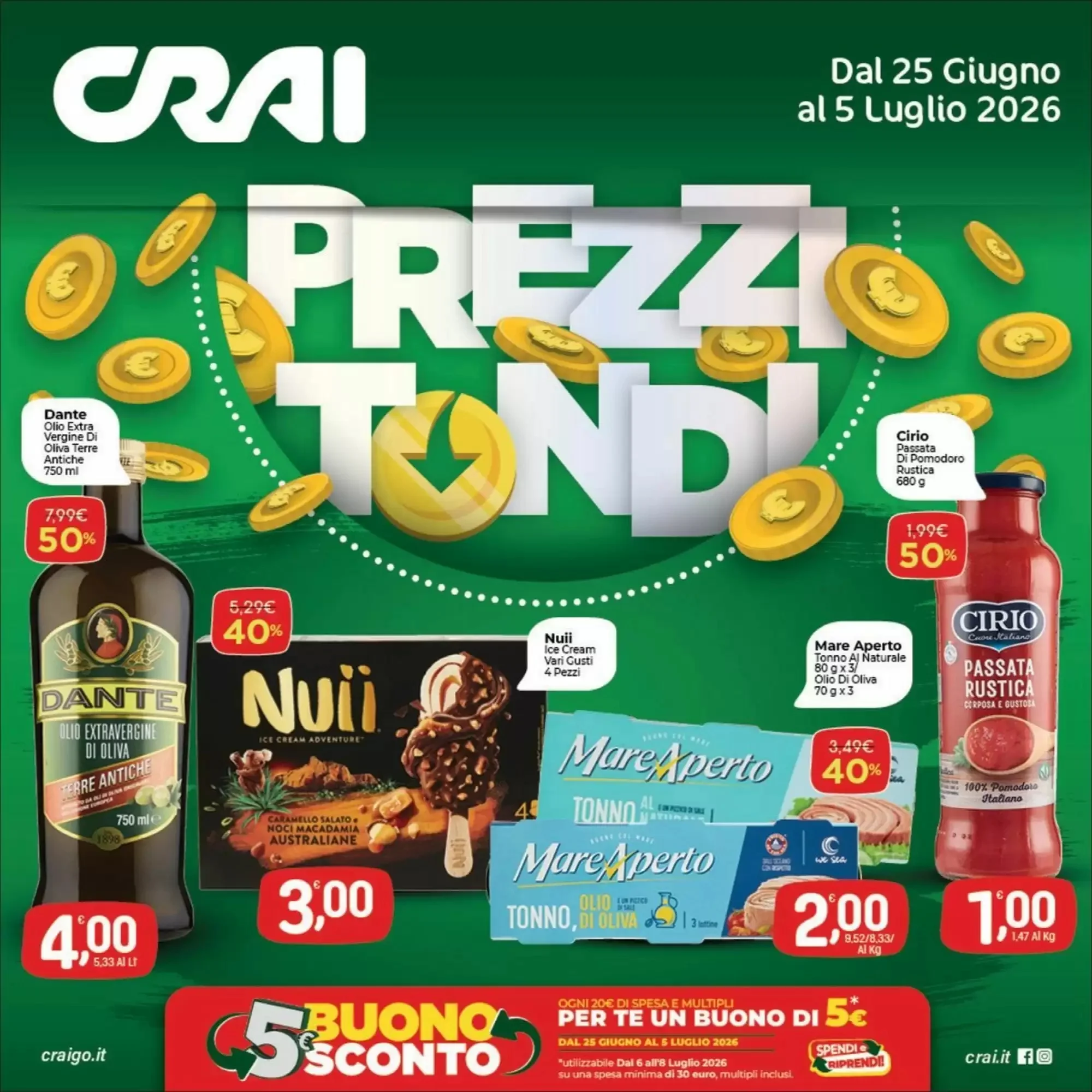Copertina Crai - Volantino Crai