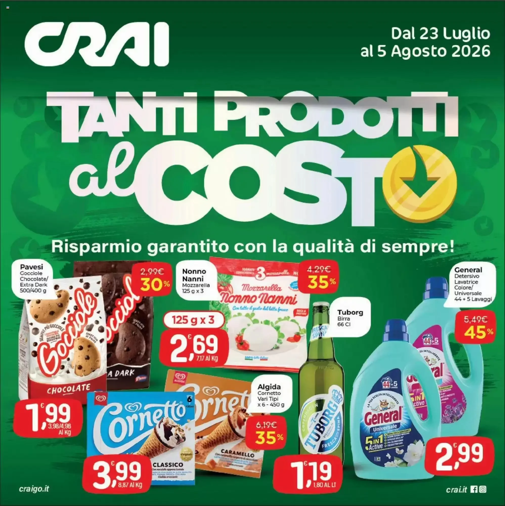 Copertina Crai - Volantino Crai