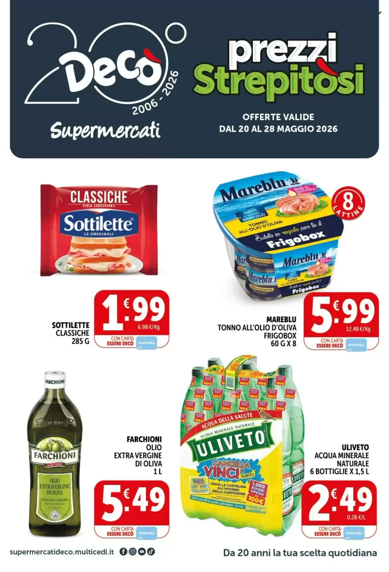 Copertina Decò Supermercati - Volantino Decò Supermercati