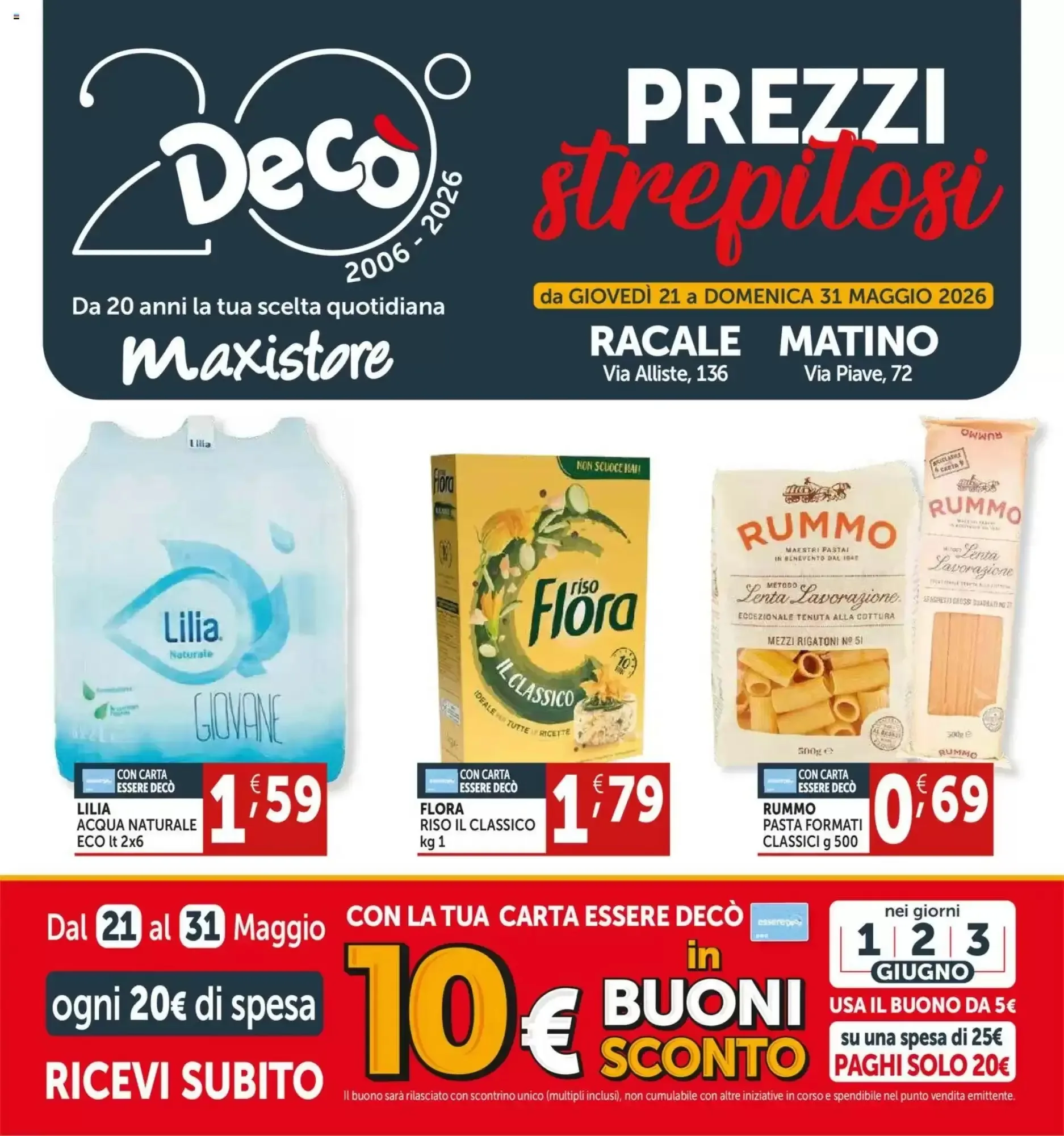 Copertina Decò Supermercati - Volantino Decò Supermercati
