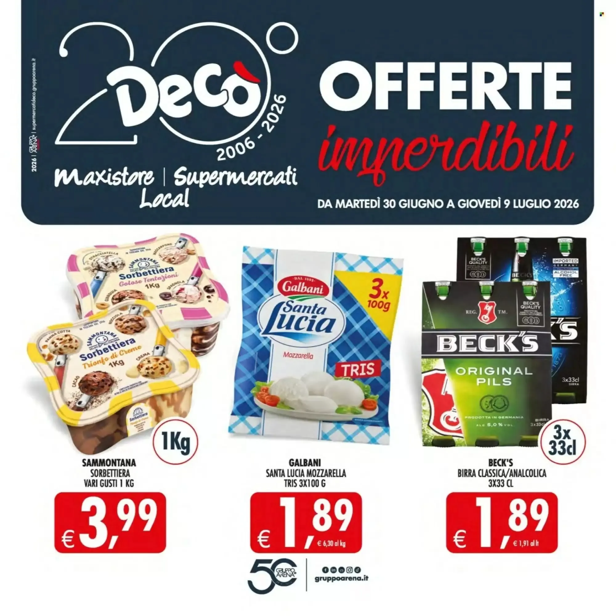 Copertina Decò Supermercati - Volantino Decò Supermercati