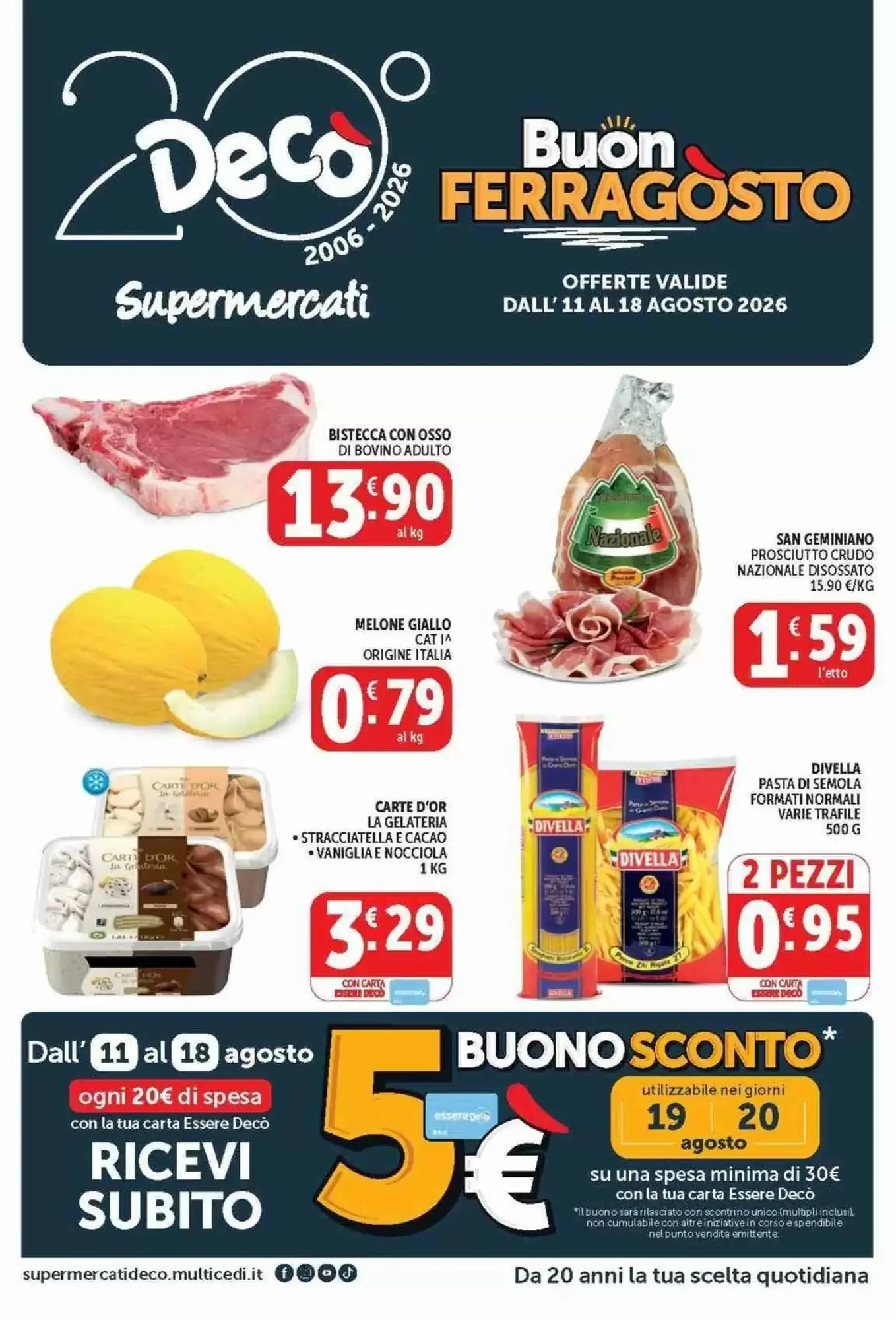Copertina Decò Supermercati - Volantino Decò Supermercati