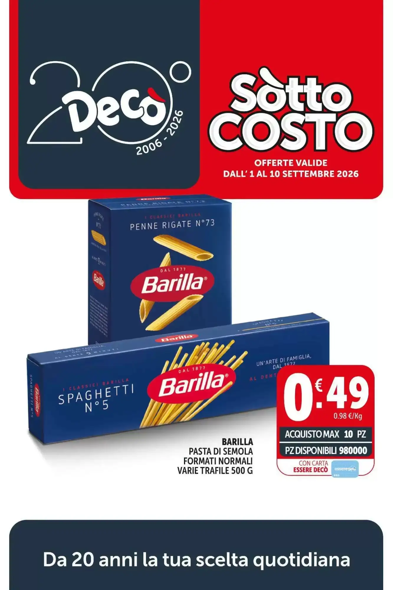 Copertina Decò Supermercati - Volantino Decò Supermercati
