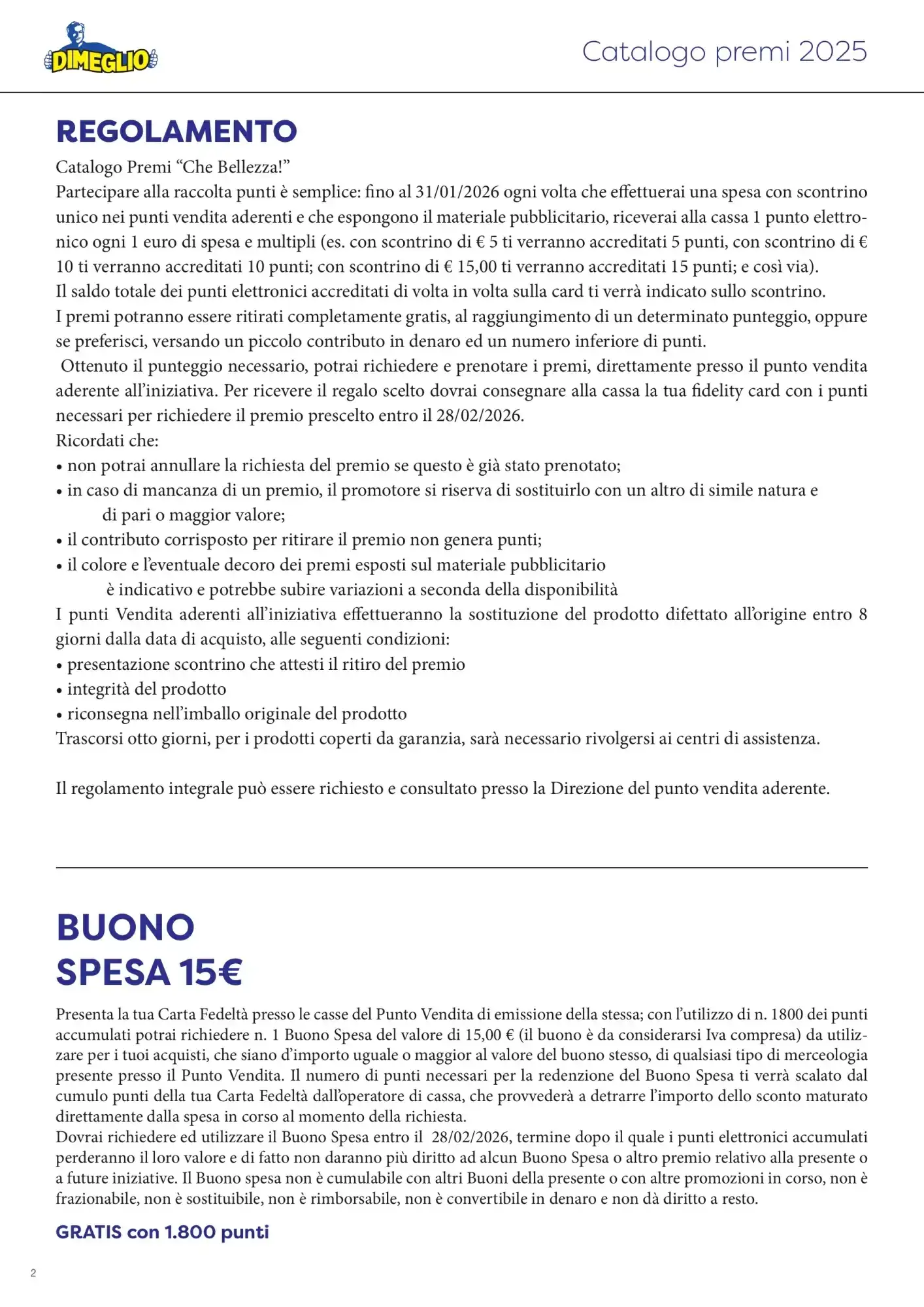 Volantino Dimeglio Volantino Dimeglio pagina 2