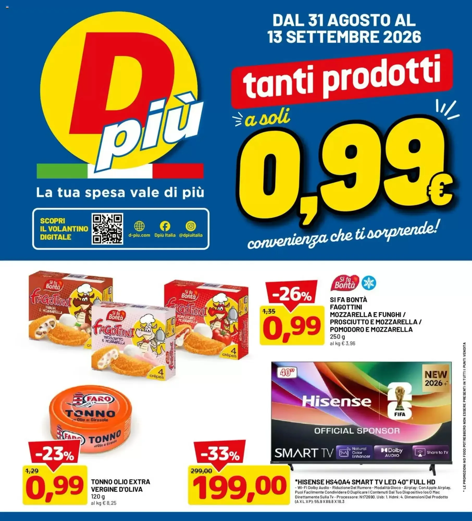 Copertina Dpiu - Volantino Dpiu