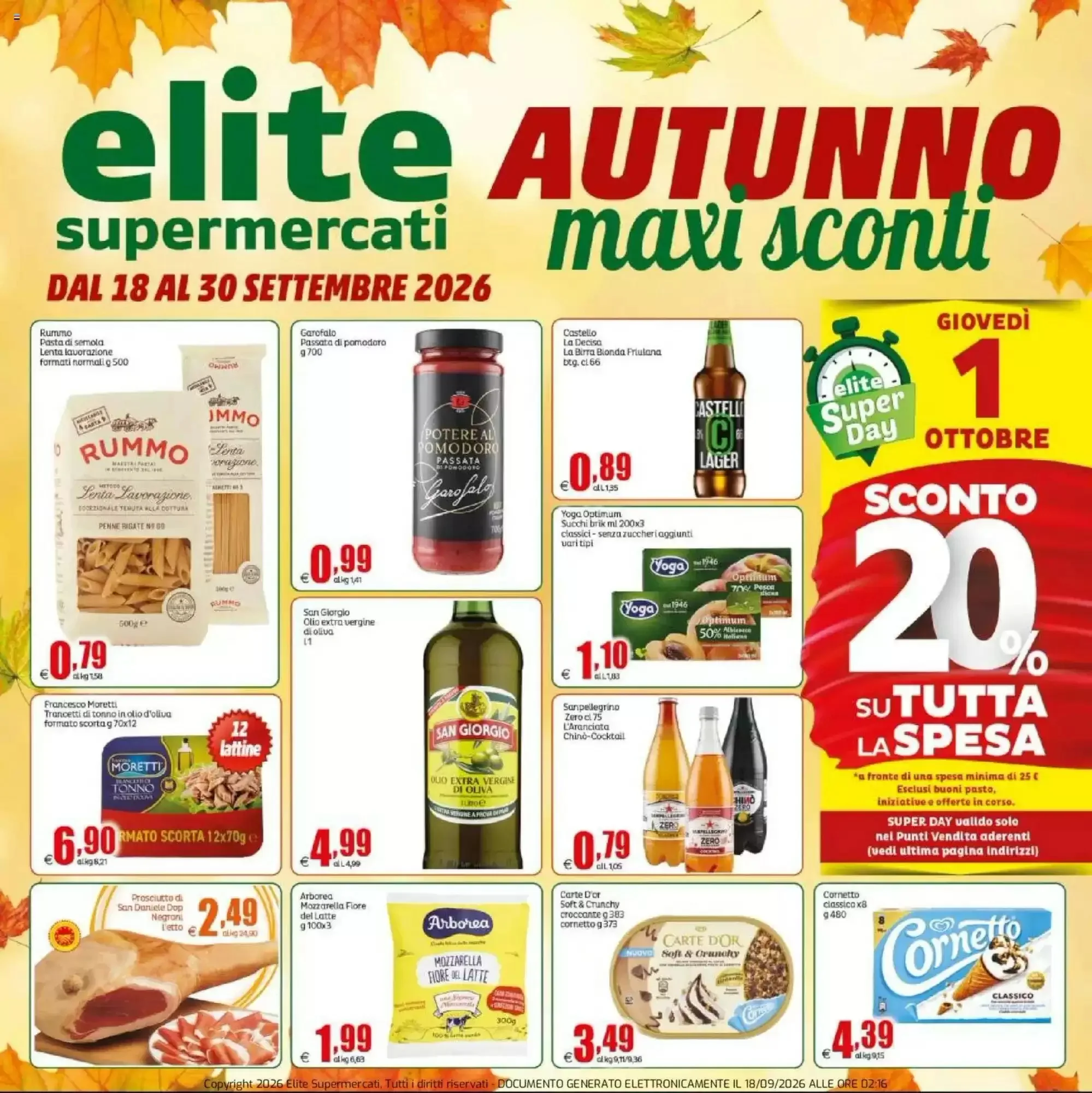 Copertina Elite - Volantino Elite
