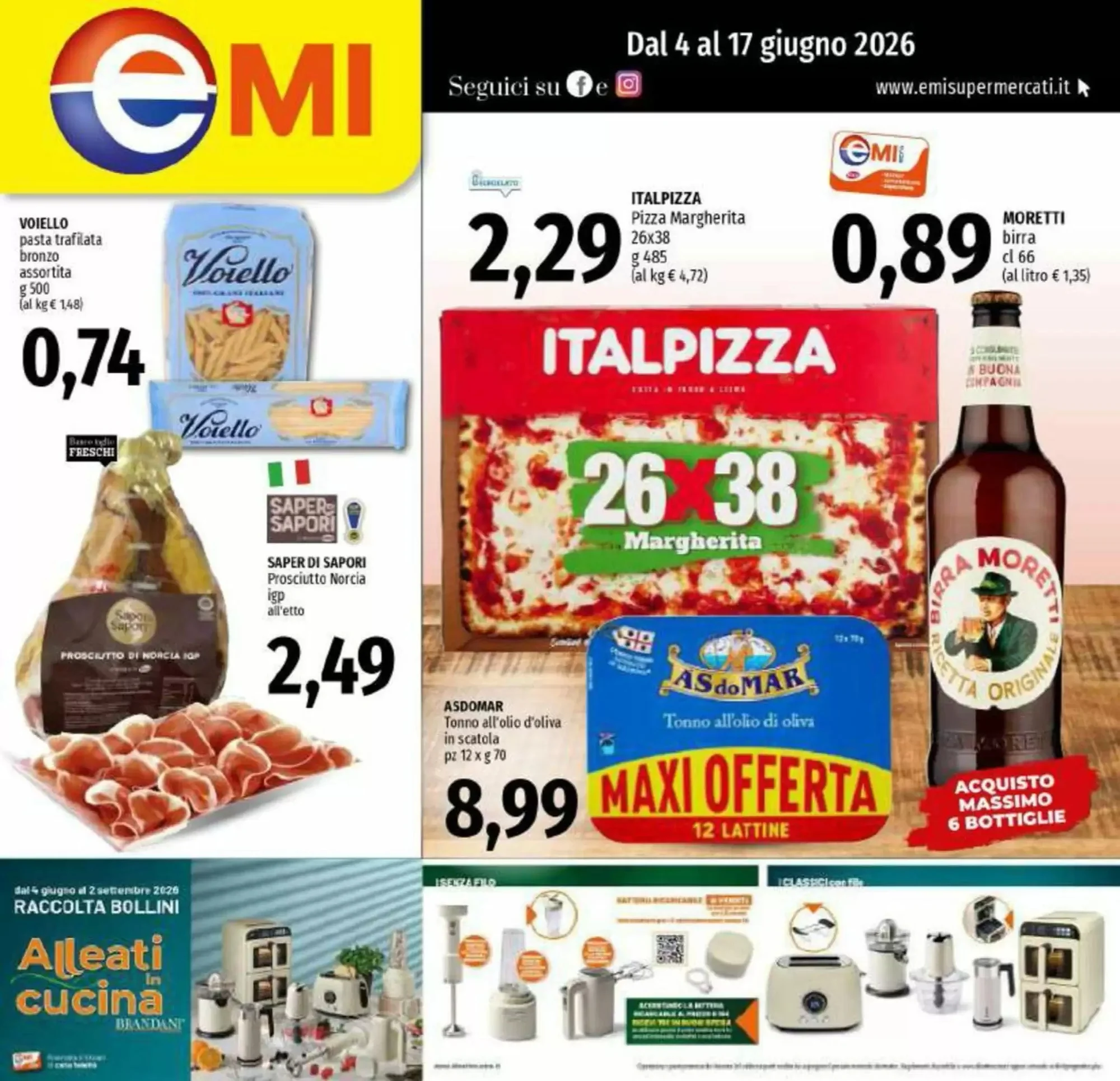 Copertina Emi Supermercati - Volantino Emi Supermercati