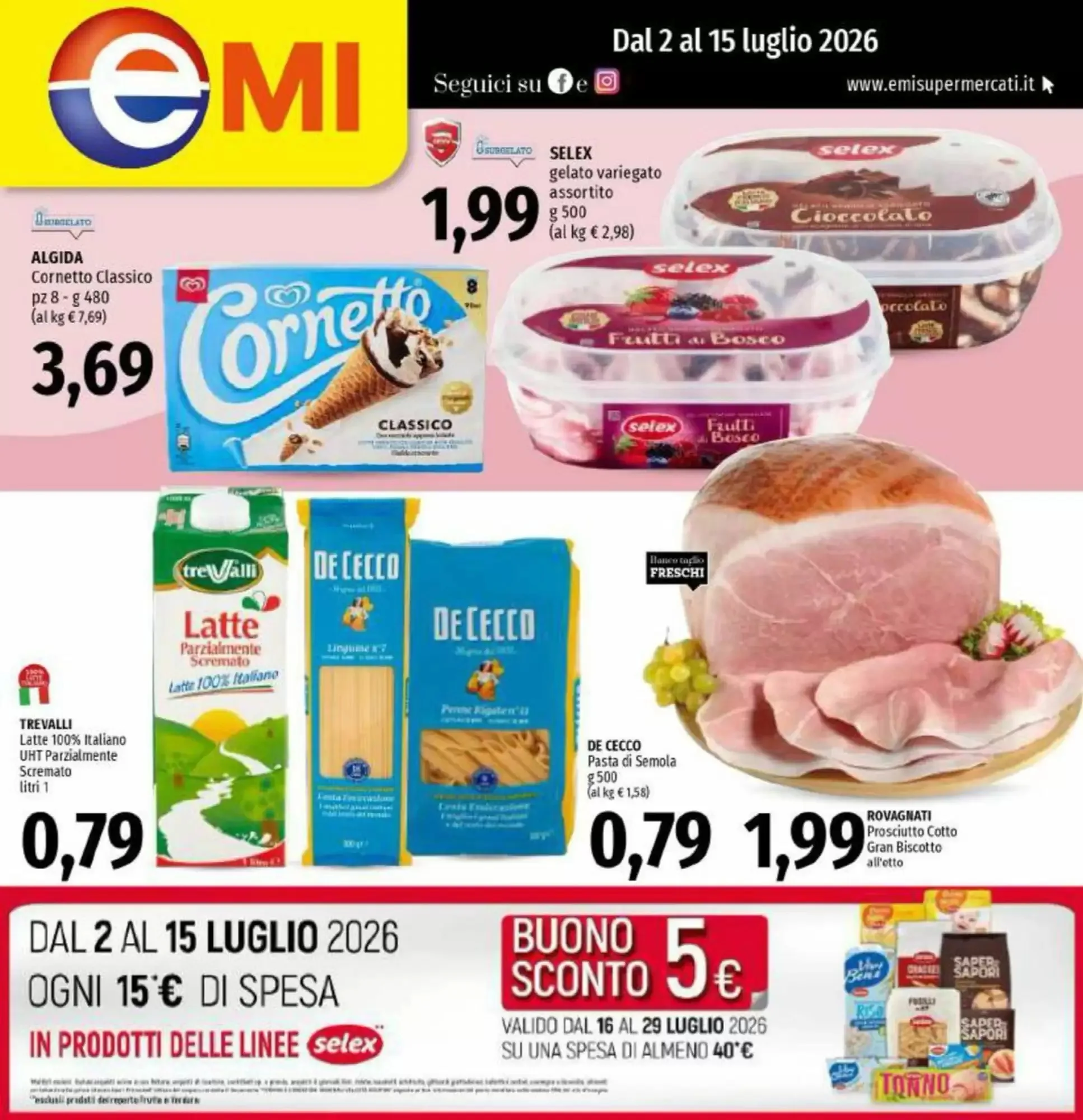 Copertina Emi Supermercati - Volantino Emi Supermercati