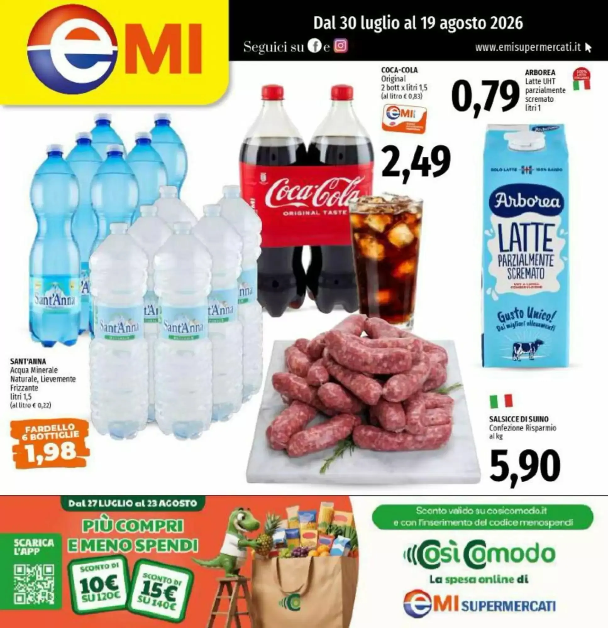 Copertina Emi Supermercati - Volantino Emi Supermercati
