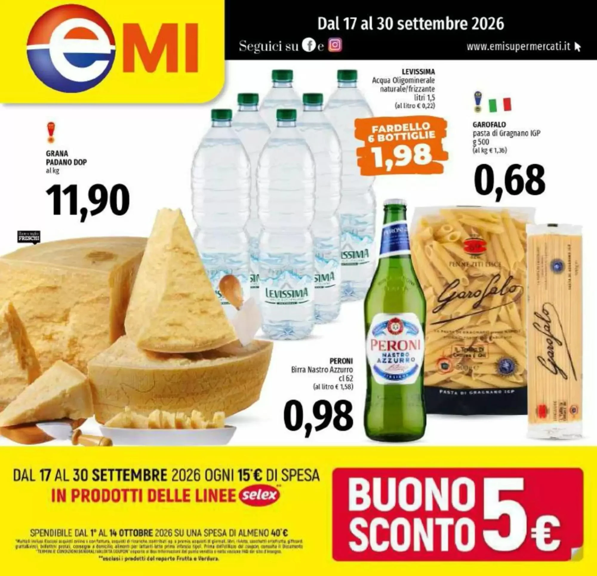Copertina Emi Supermercati - Volantino Emi Supermercati