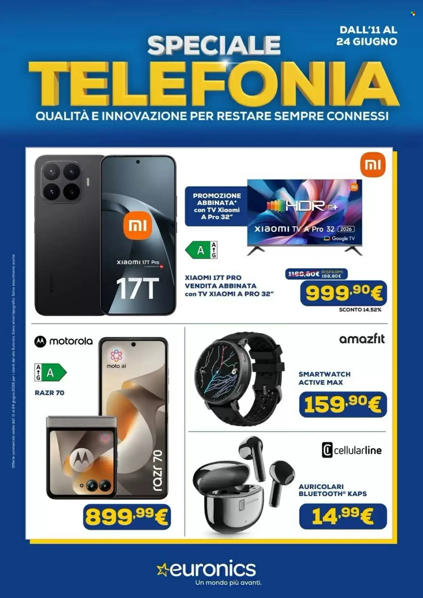 Copertina Euronics - Volantino Euronics