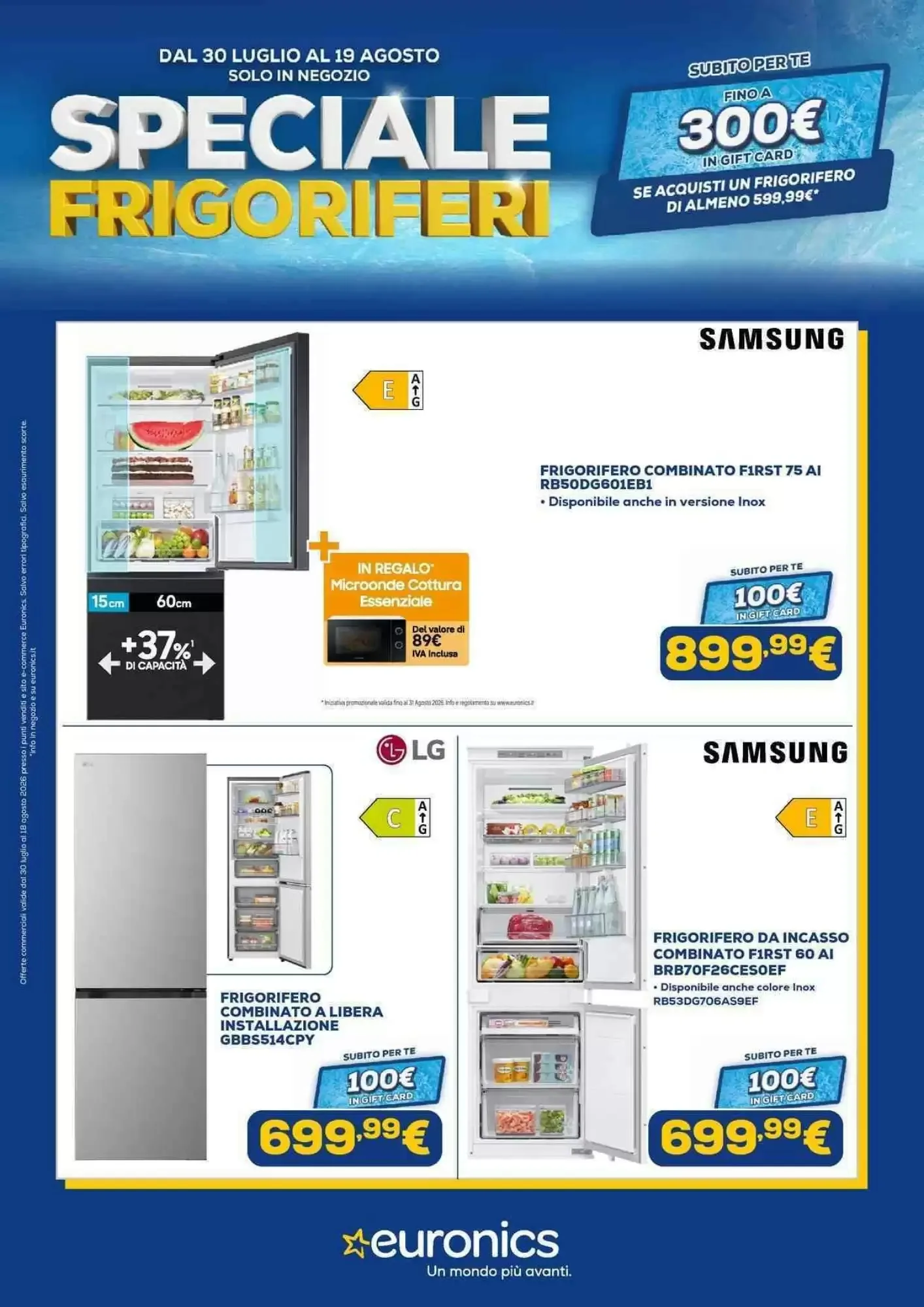 Copertina Euronics - Volantino Euronics