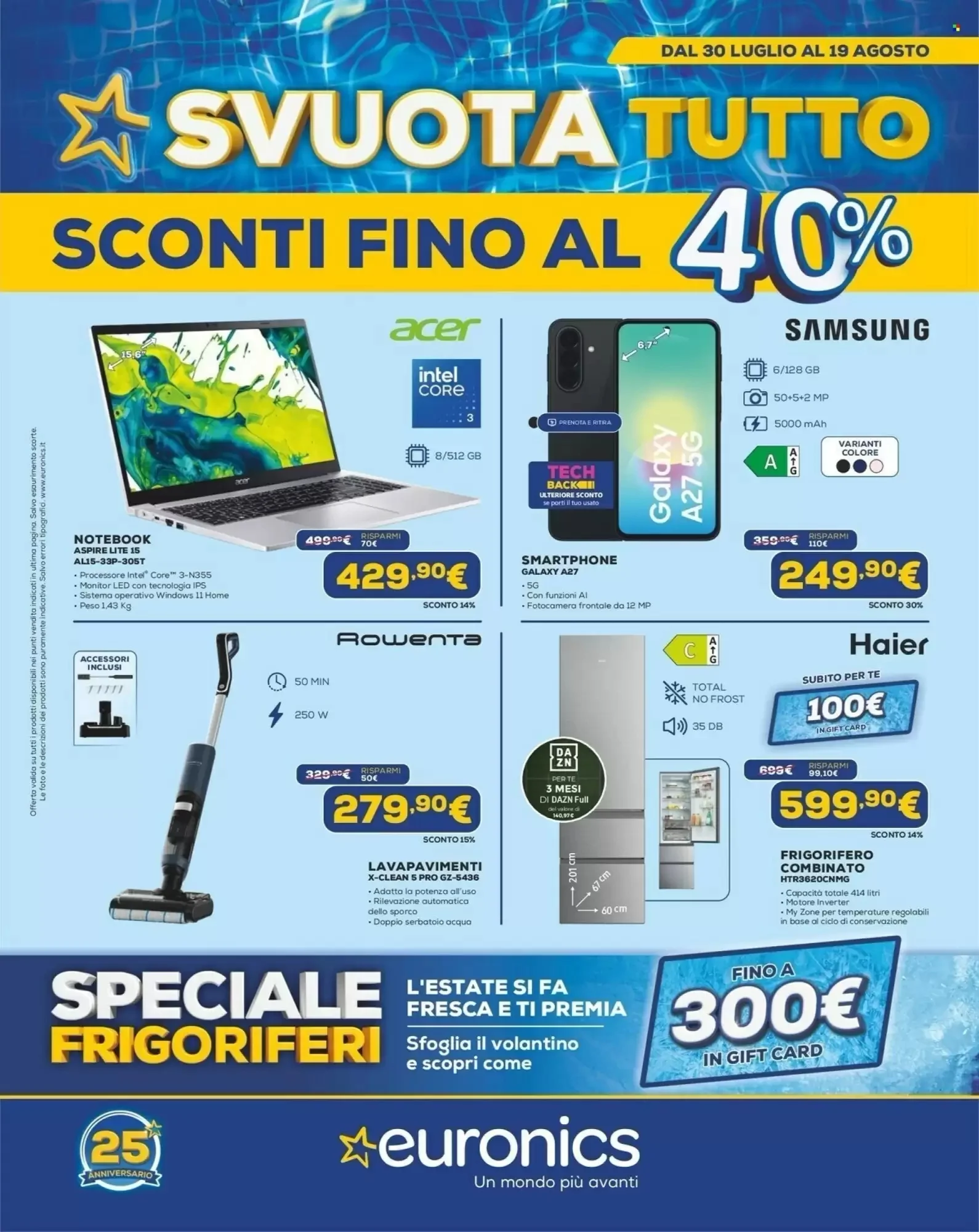 Copertina Euronics - Volantino Euronics