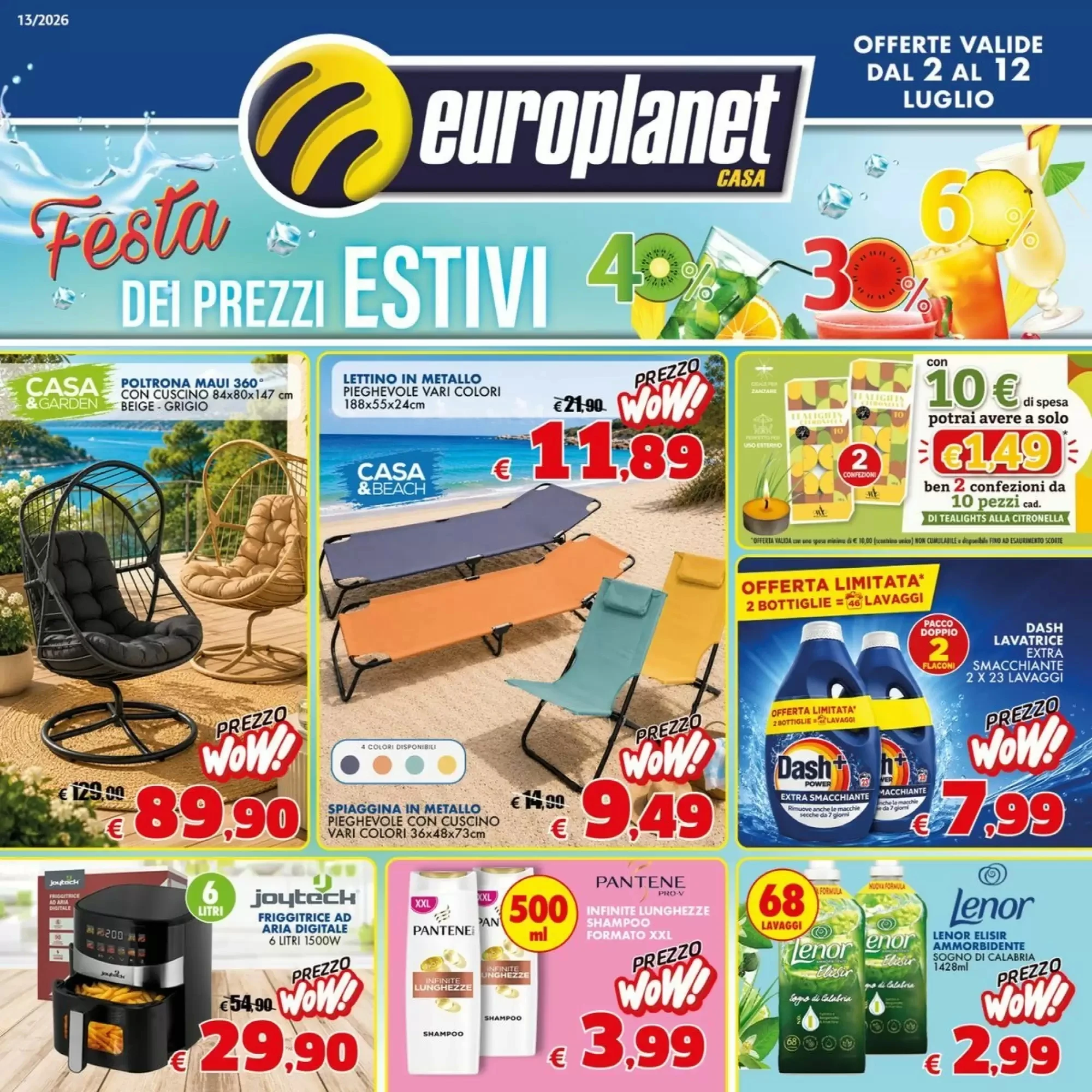 Copertina Europlanet Casa - Volantino Europlanet Casa