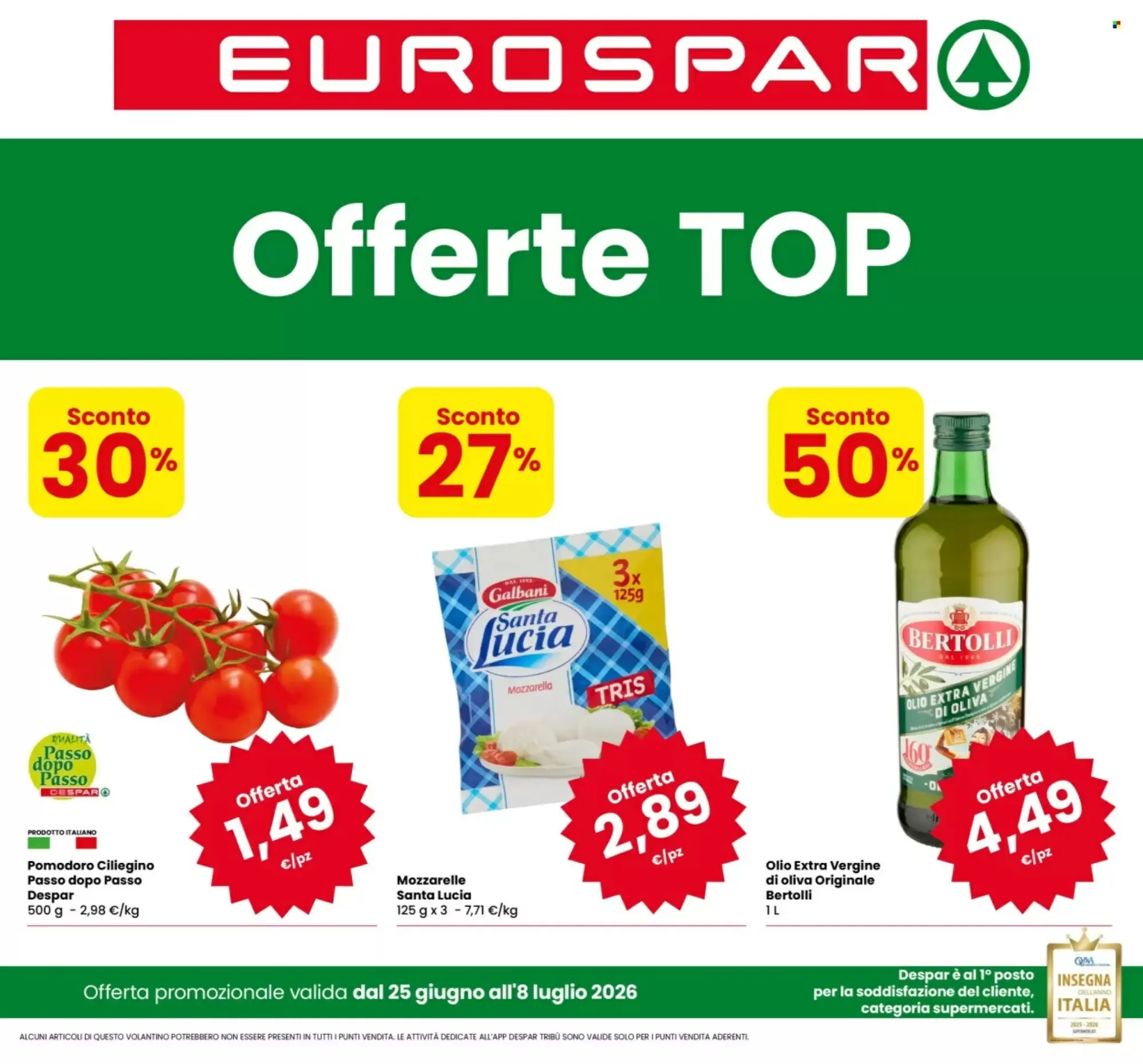 Copertina Eurospar - Volantino Eurospar