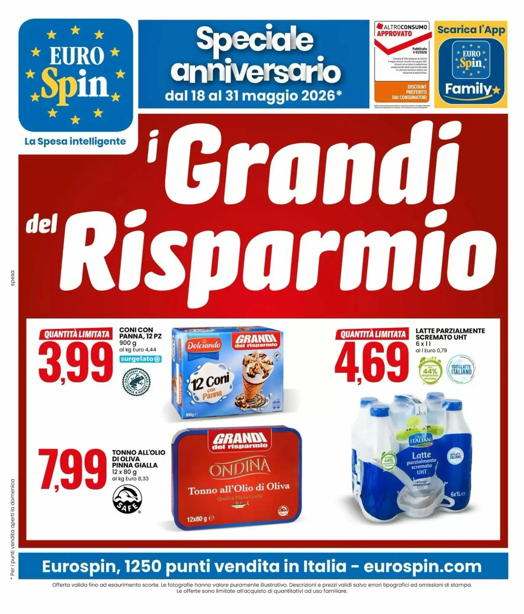 Copertina Eurospin - Volantino Eurospin