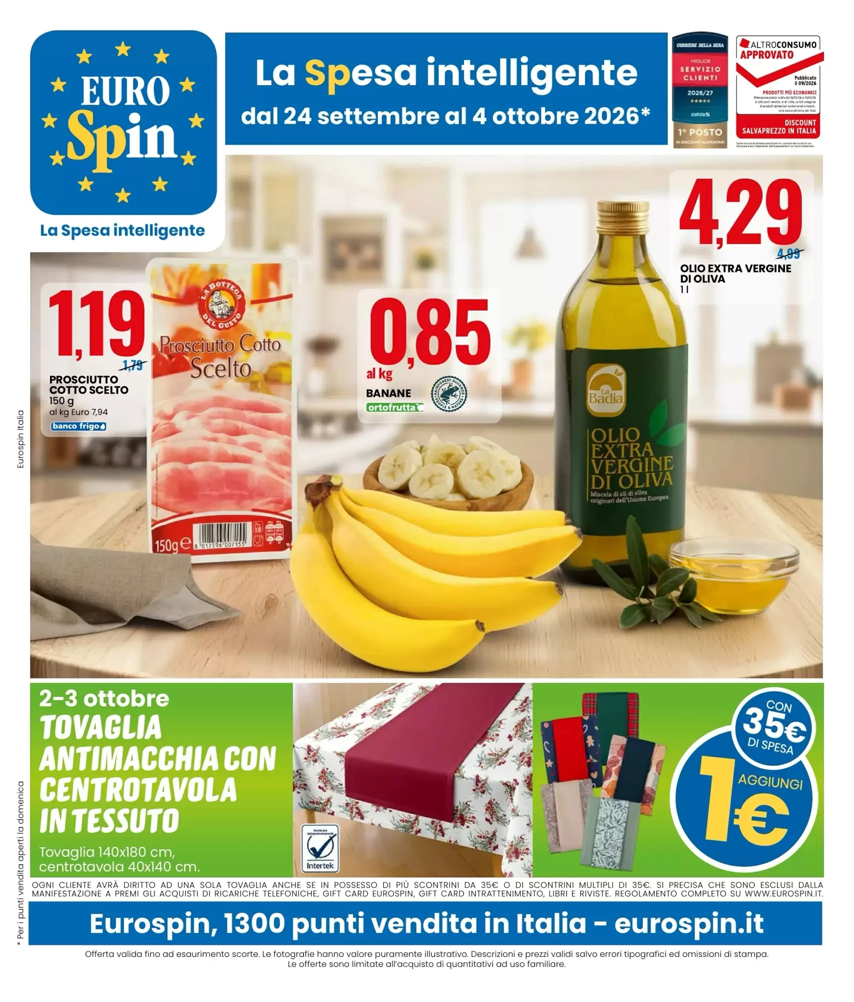 Copertina Eurospin - Volantino Eurospin