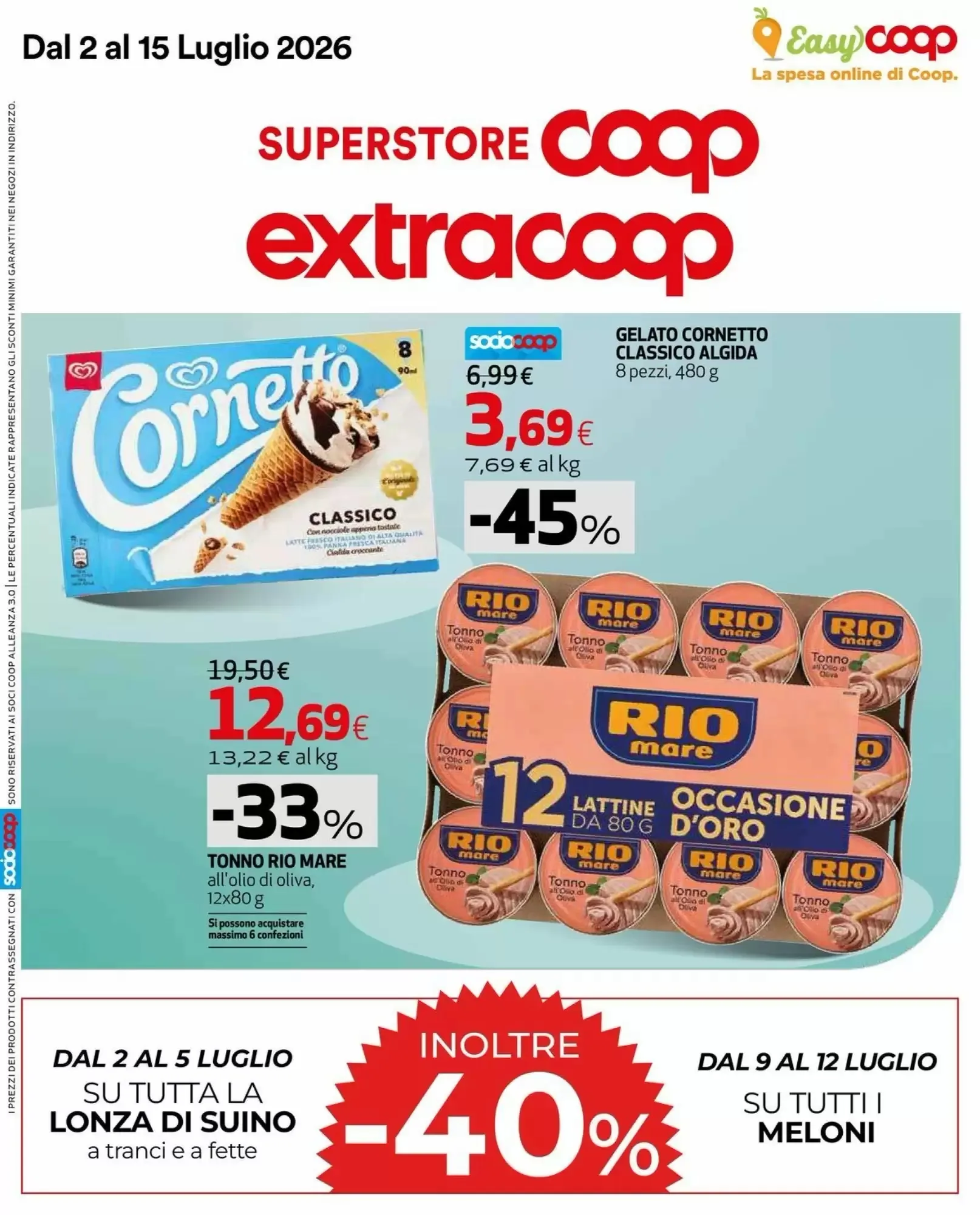 Copertina Extracoop - Volantino Extracoop