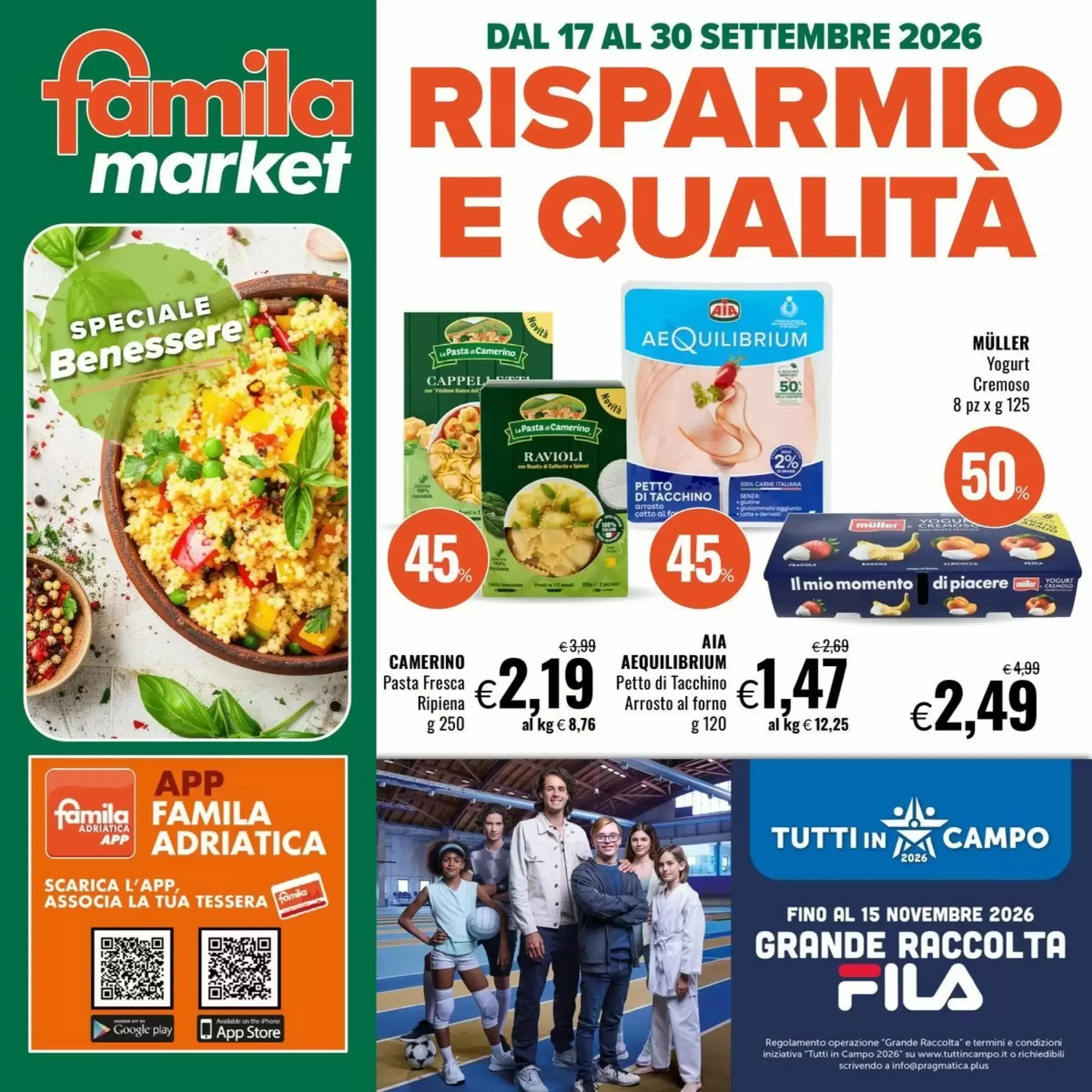 Copertina Famila Market - Volantino Famila Market