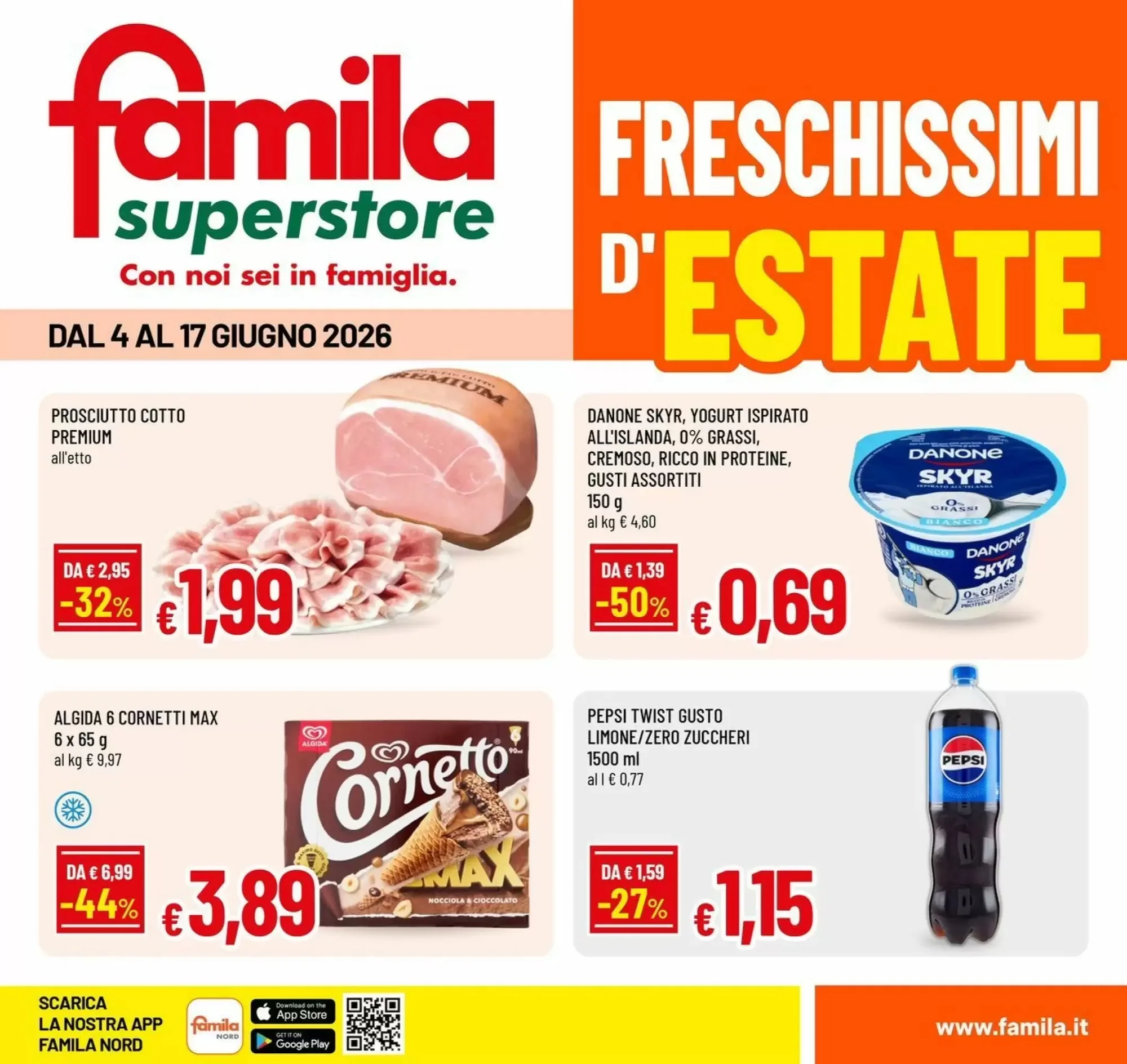 Copertina Famila Superstore - Volantino Famila Superstore