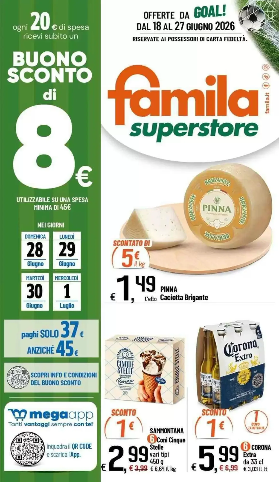 Copertina Famila Superstore - Volantino Famila Superstore