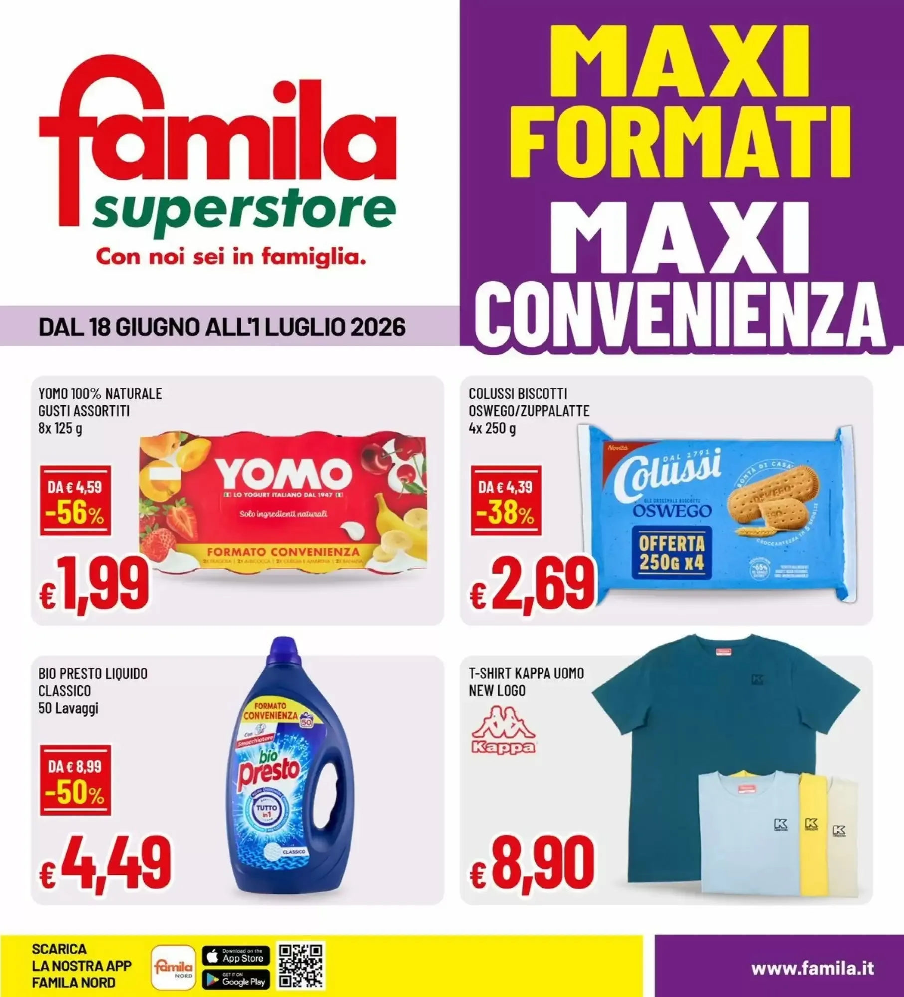 Copertina Famila Superstore - Volantino Famila Superstore