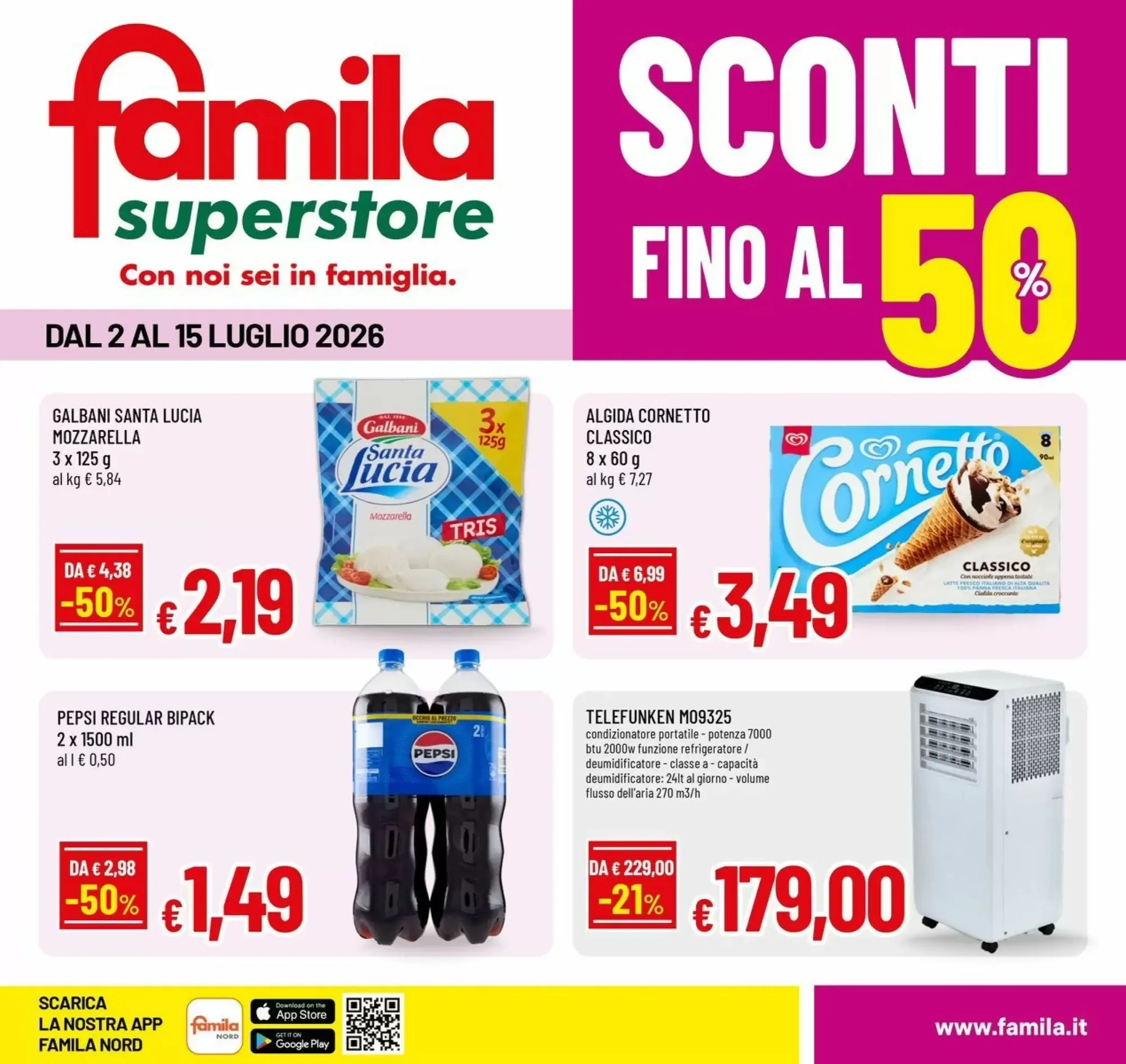 Copertina Famila Superstore - Volantino Famila Superstore