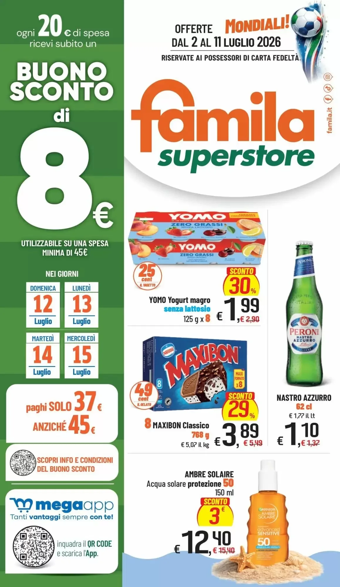 Copertina Famila Superstore - Volantino Famila Superstore