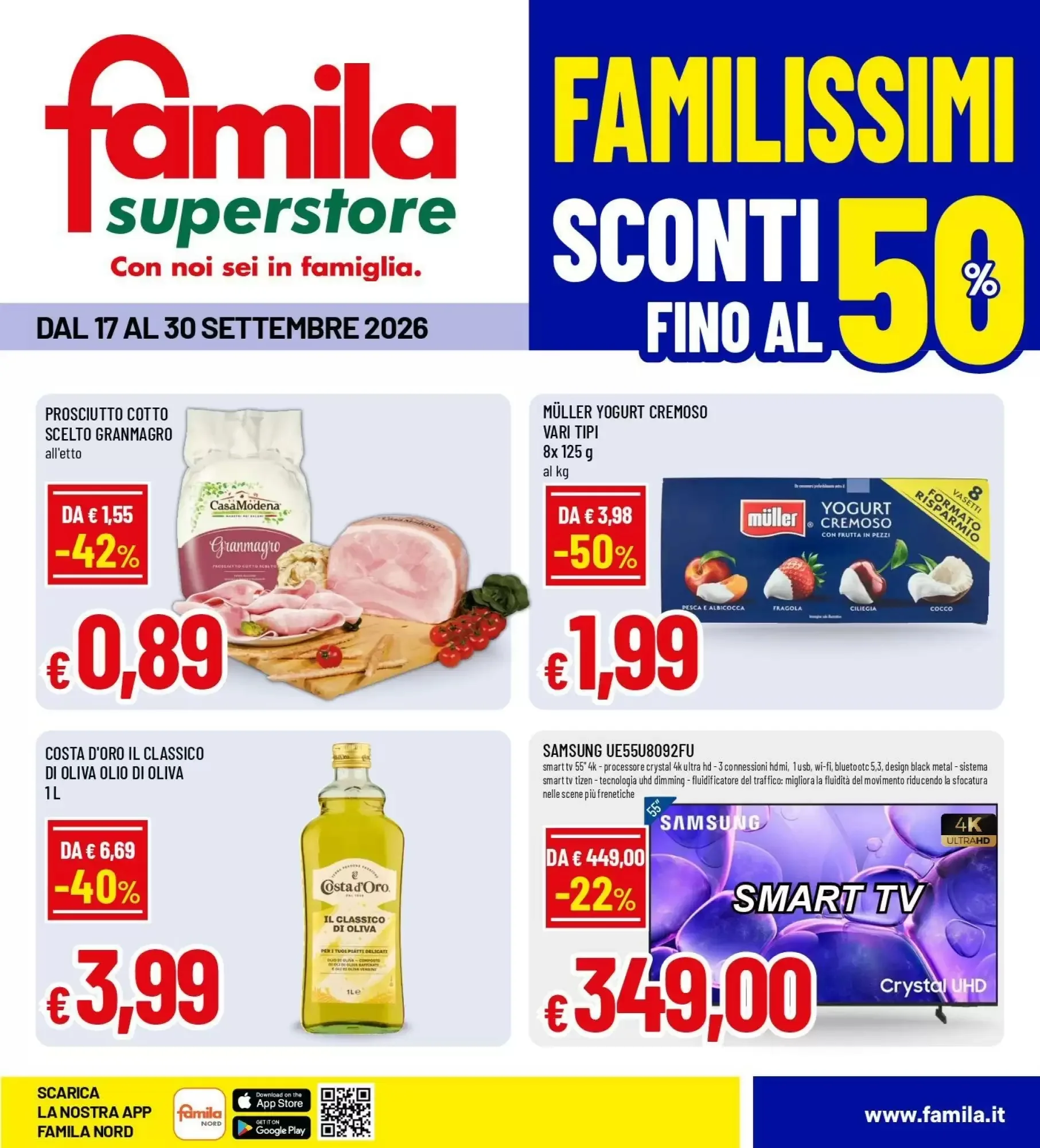 Copertina Famila Superstore - Volantino Famila Superstore