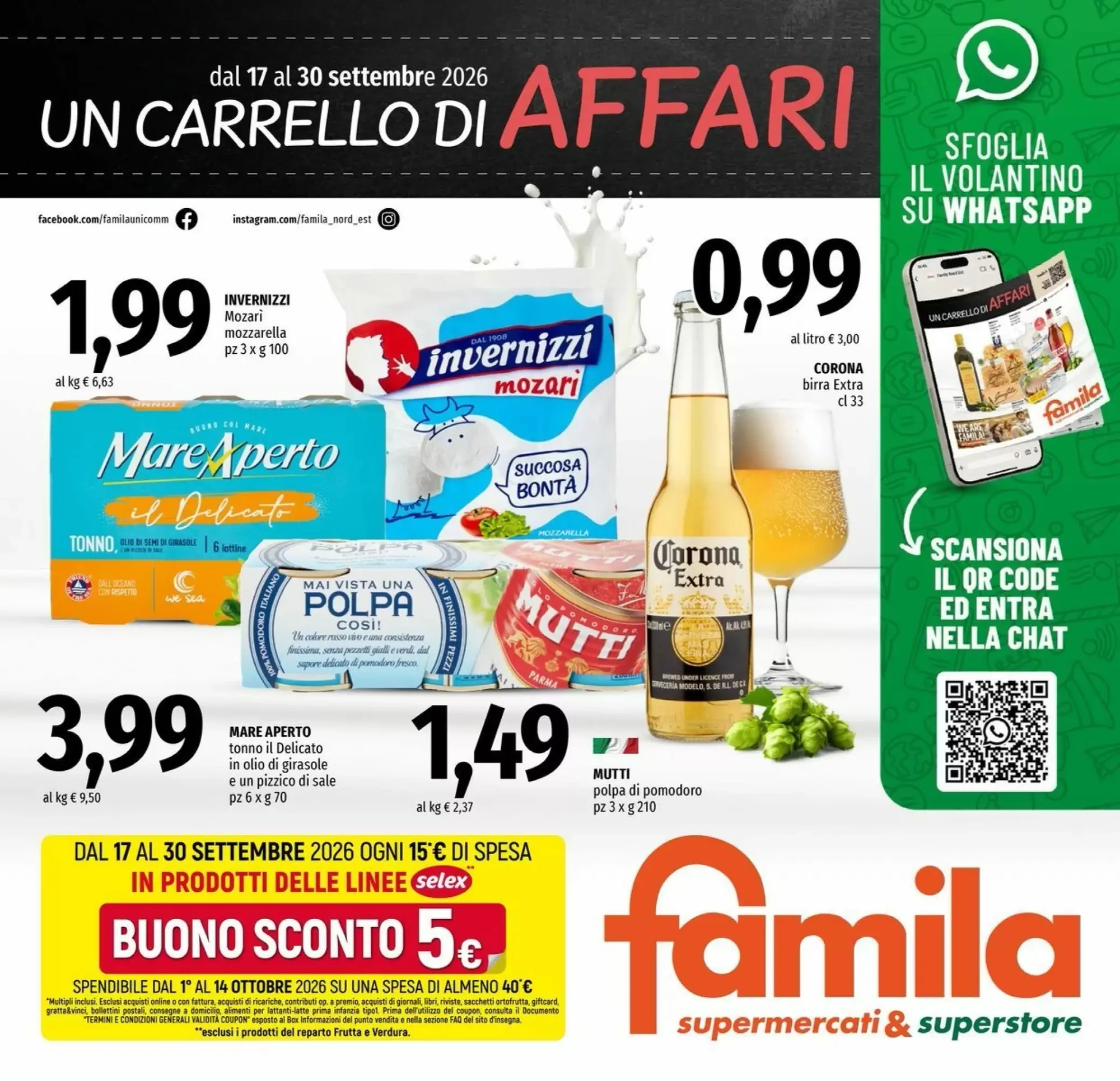 Copertina Famila Superstore - Volantino Famila Superstore
