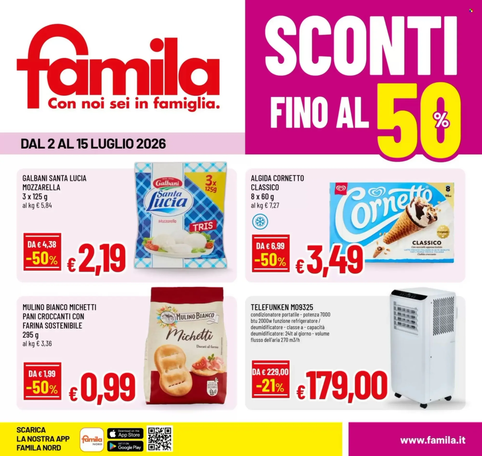 Copertina anteprima Famila - Offerte Famila: anteprima volantino dal 2 al 15 luglio 2026