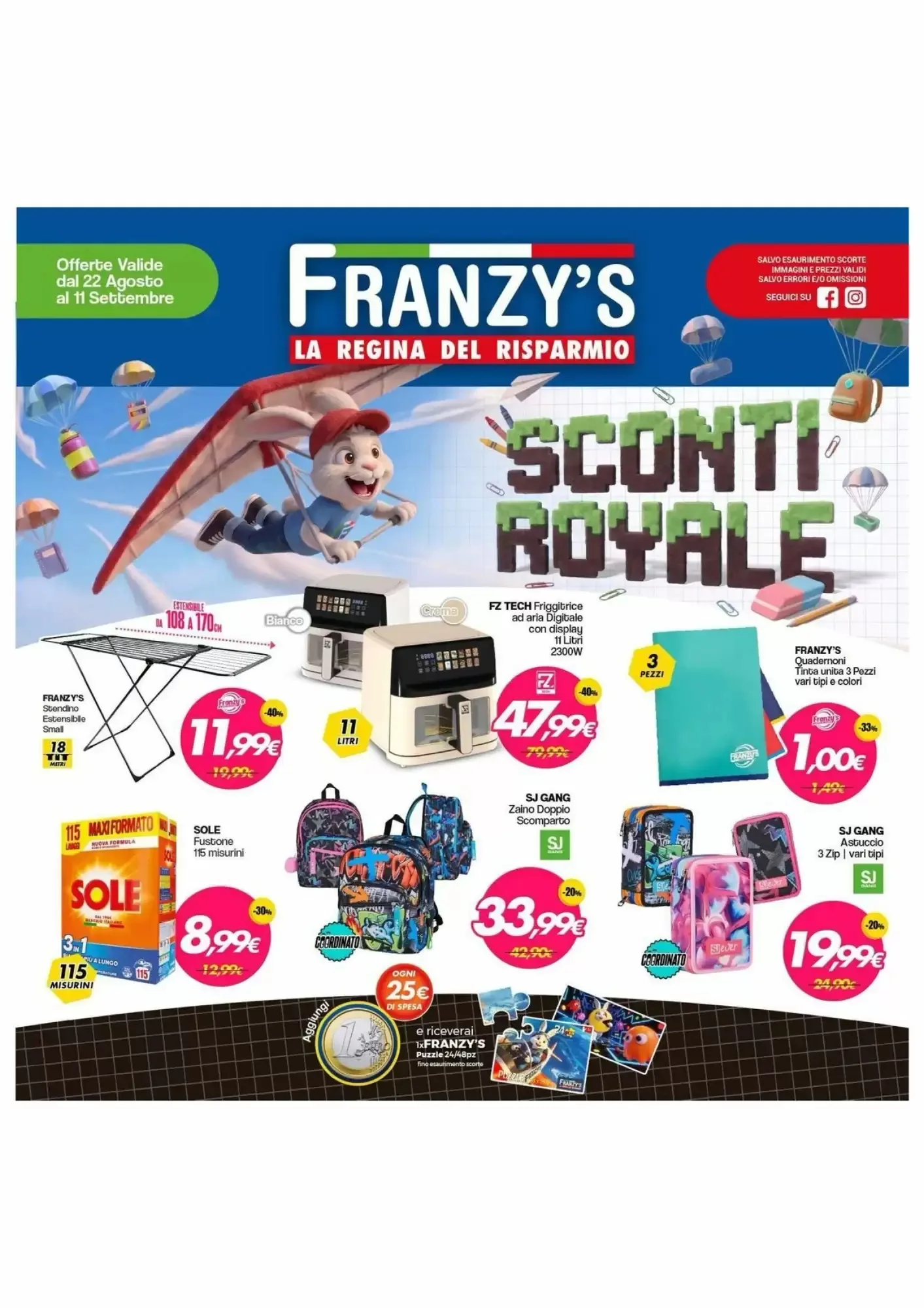 Copertina Franzys - Volantino Franzys