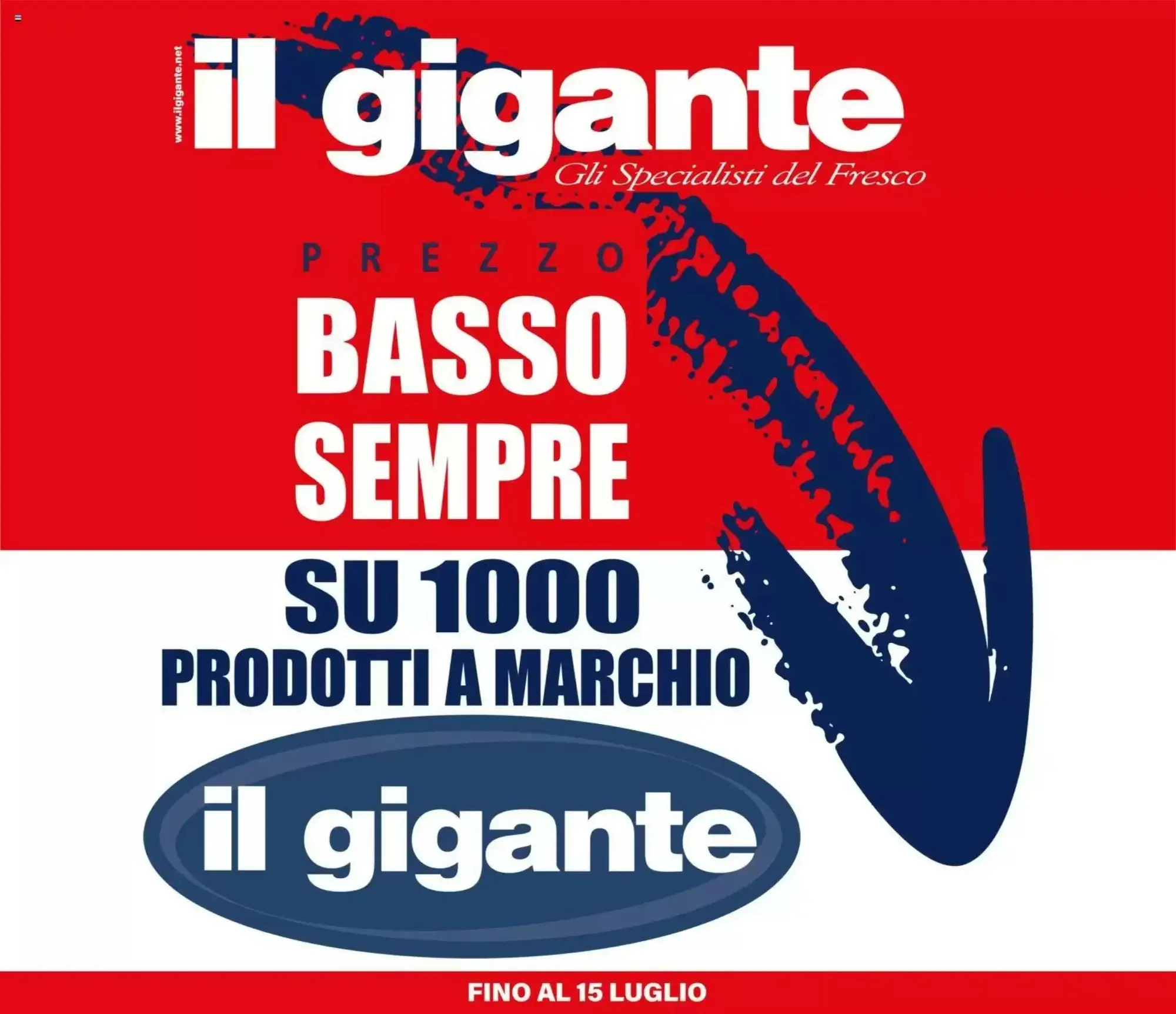 Copertina Il gigante - Volantino Il gigante