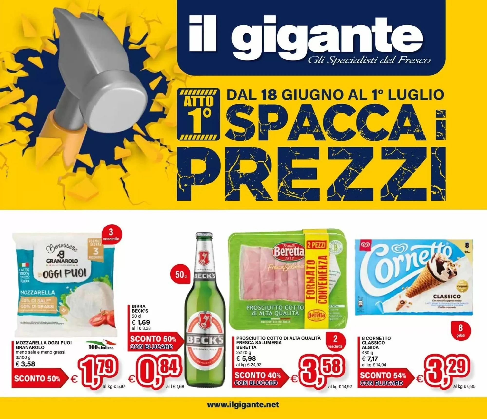 Copertina Il gigante - Volantino Il gigante