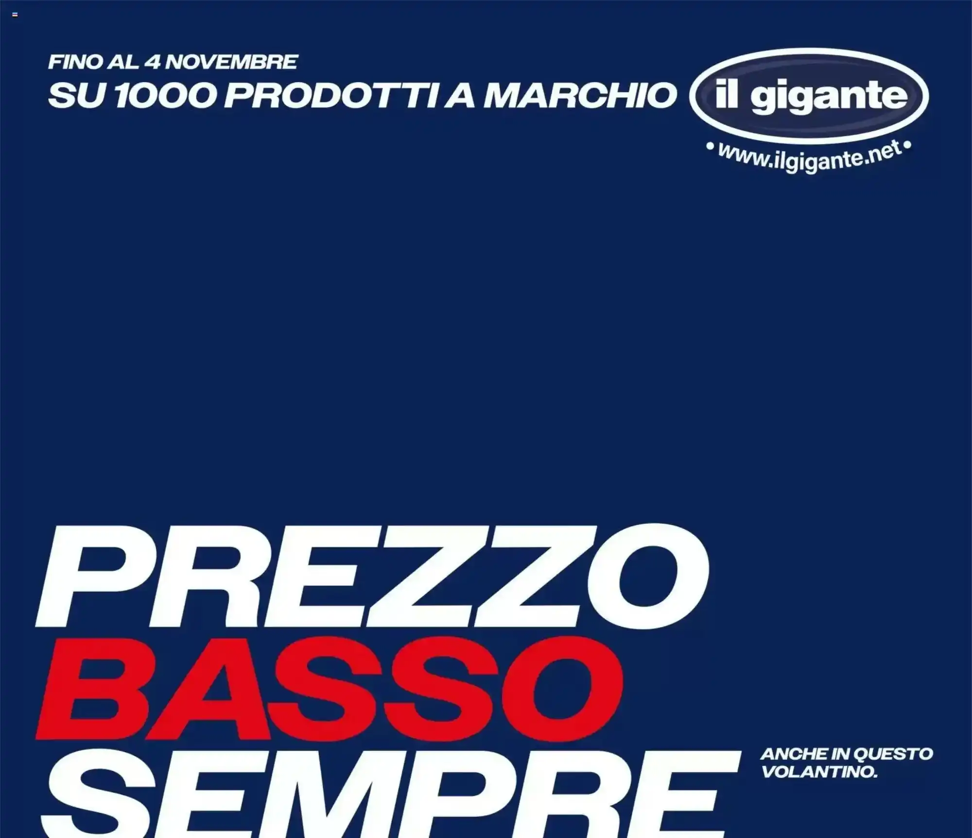 Copertina Il gigante - Volantino Il gigante