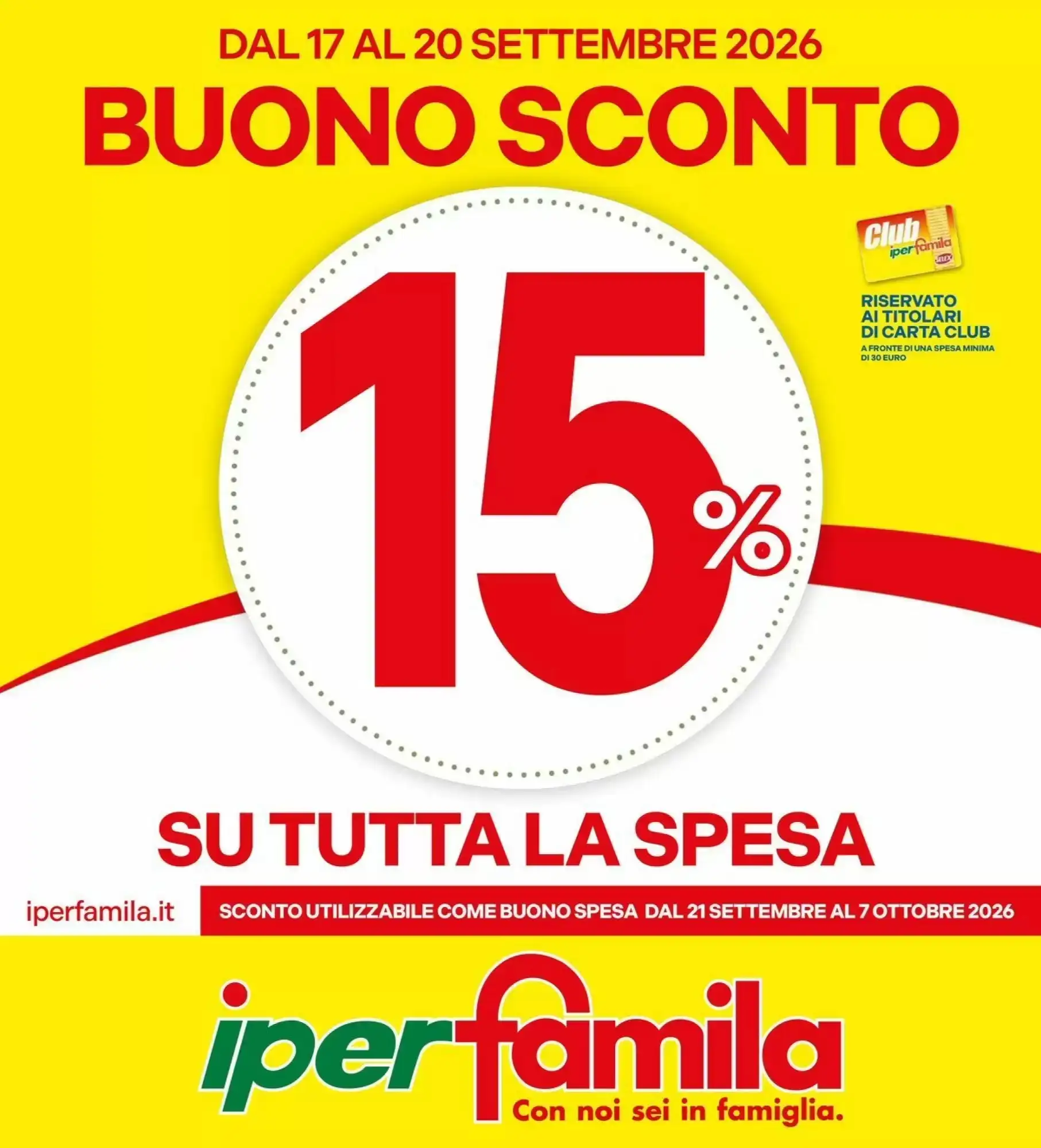 Copertina Iperfamila - Volantino Iperfamila