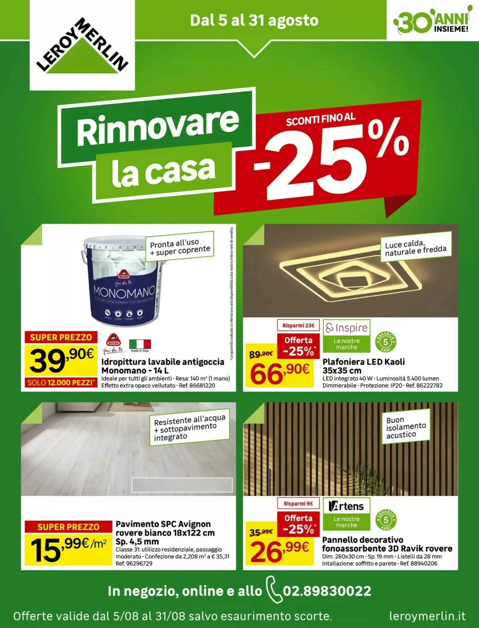 Copertina Leroy Merlin - Volantino Leroy Merlin