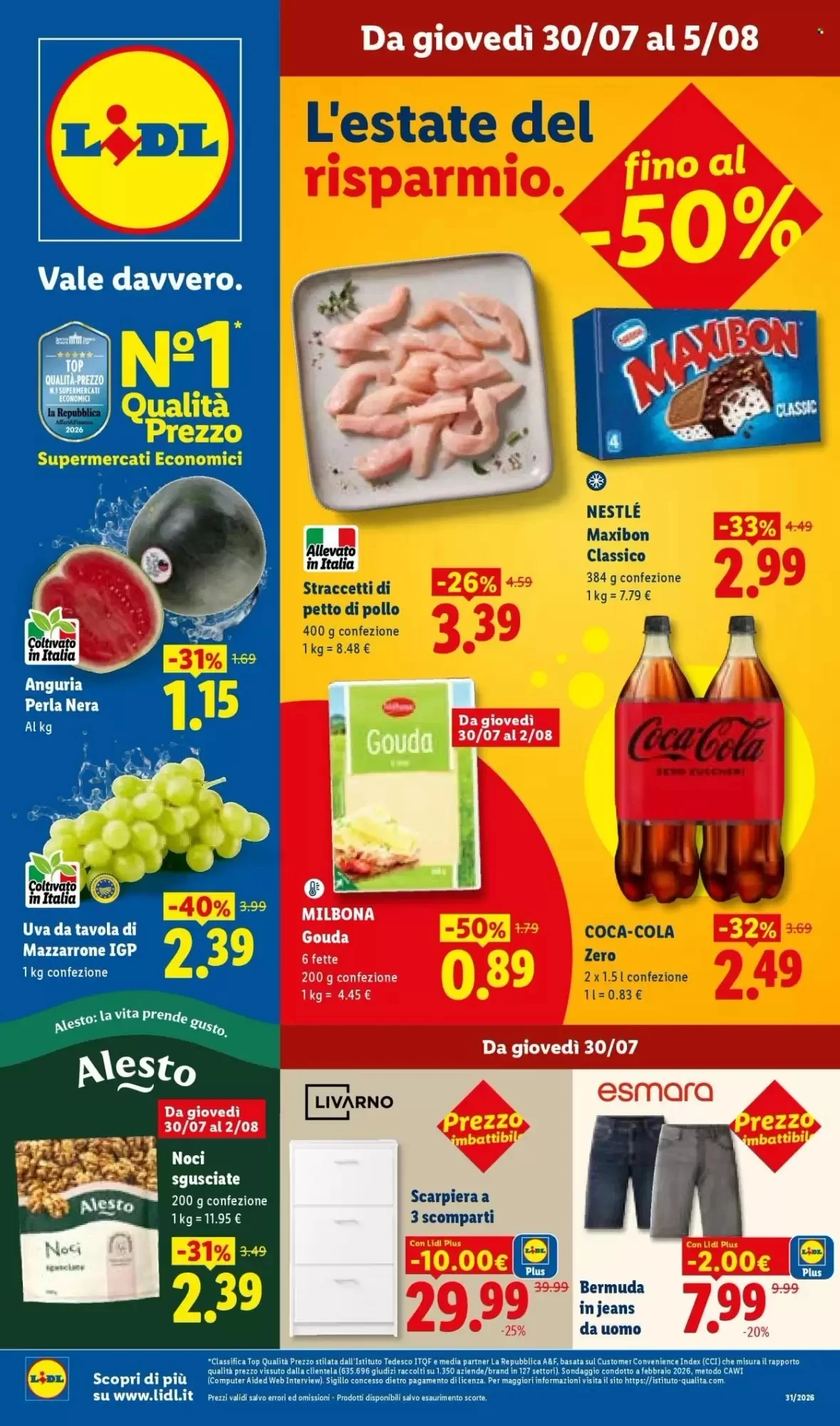 Copertina Lidl - Volantino Lidl